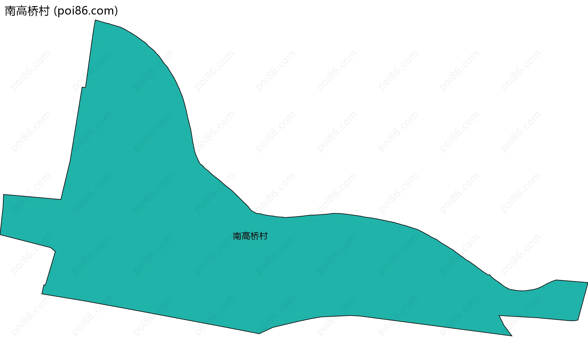 南高桥村边界地图