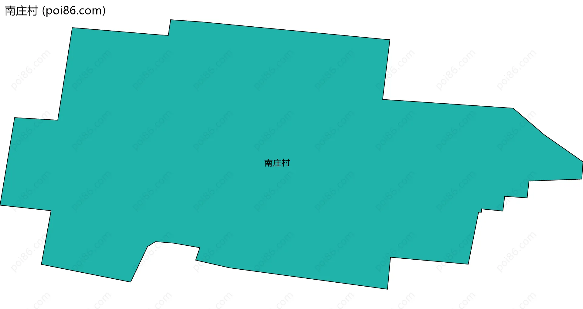 南庄村边界地图