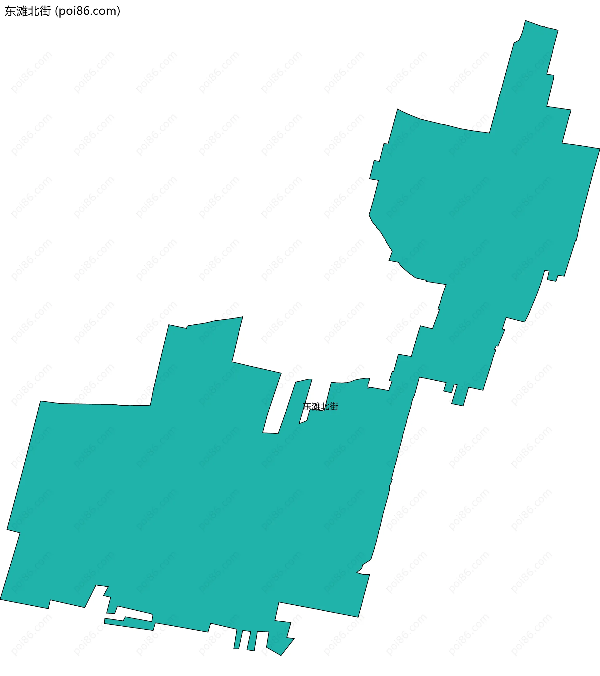 东滩北街边界地图