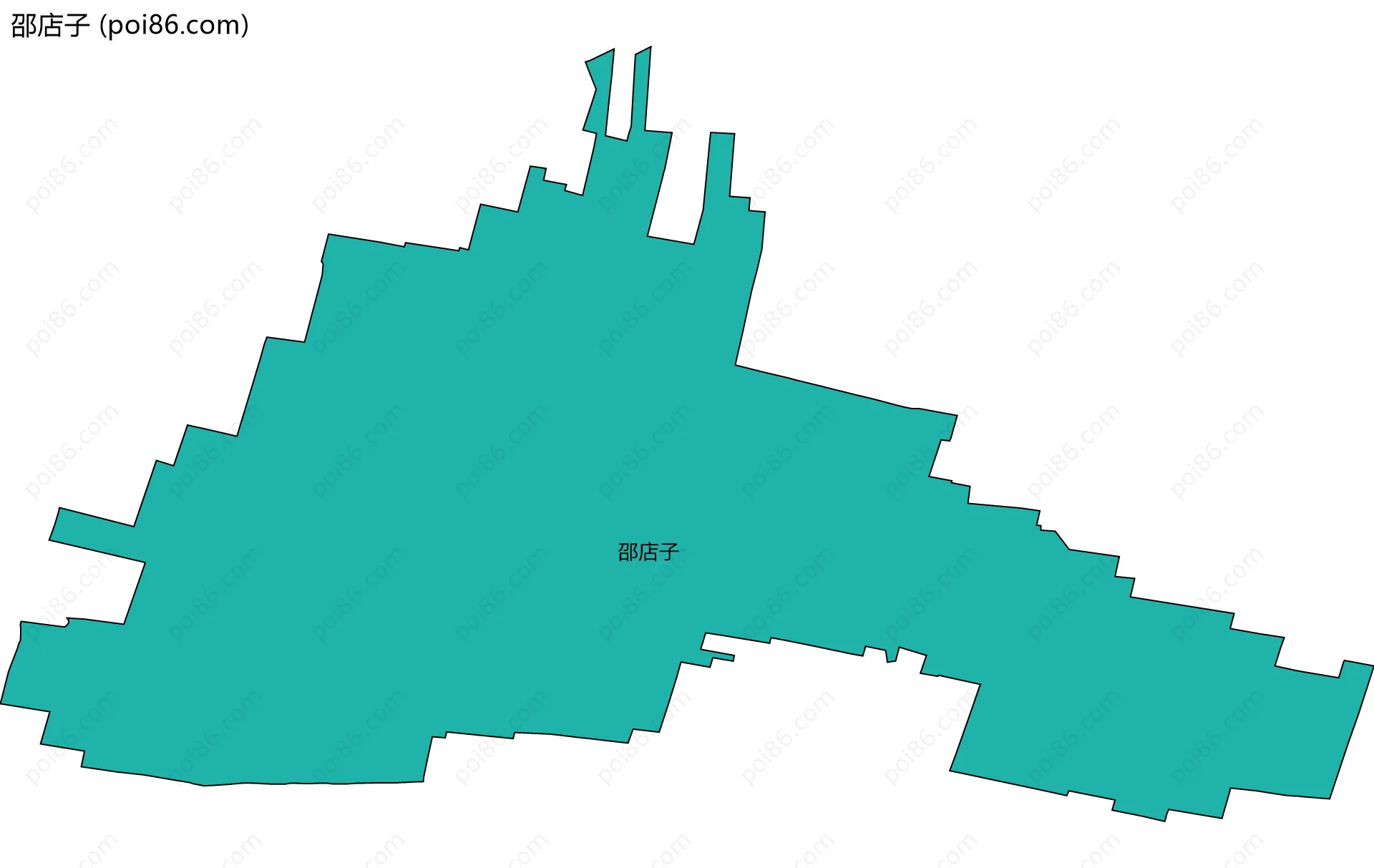邵店子边界地图