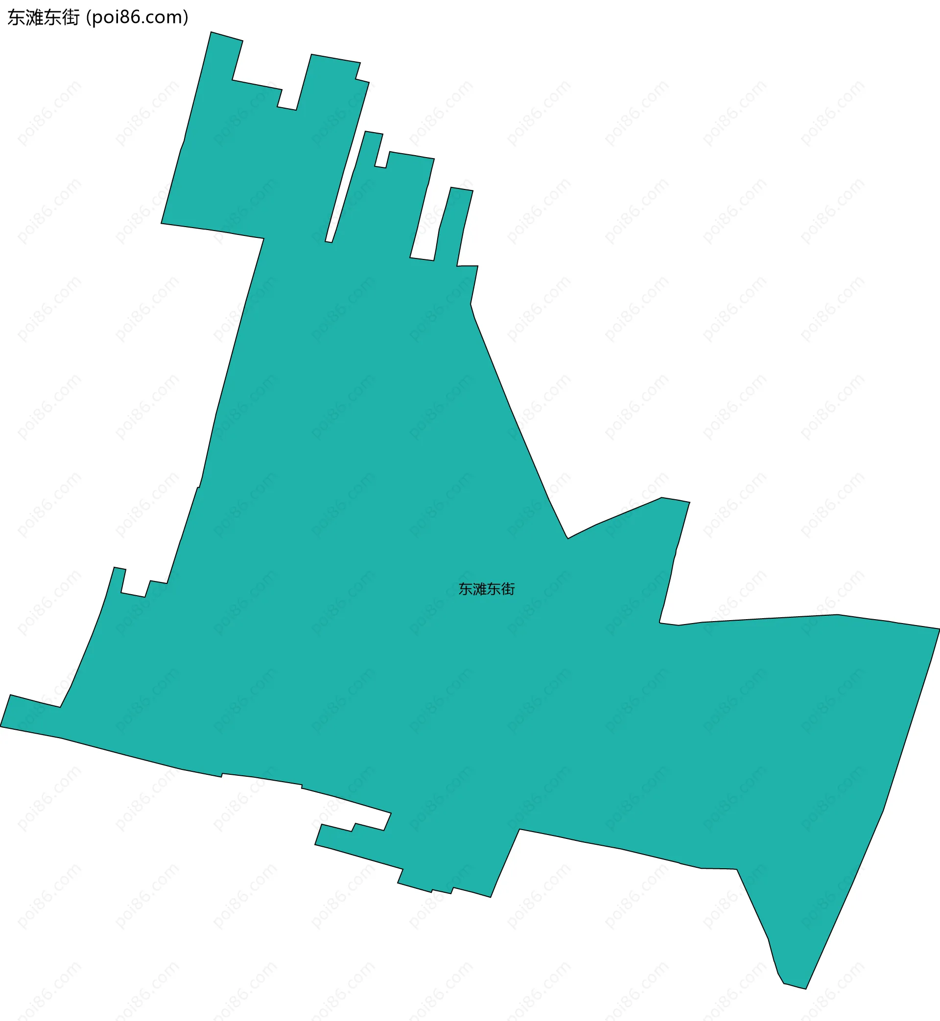 东滩东街边界地图