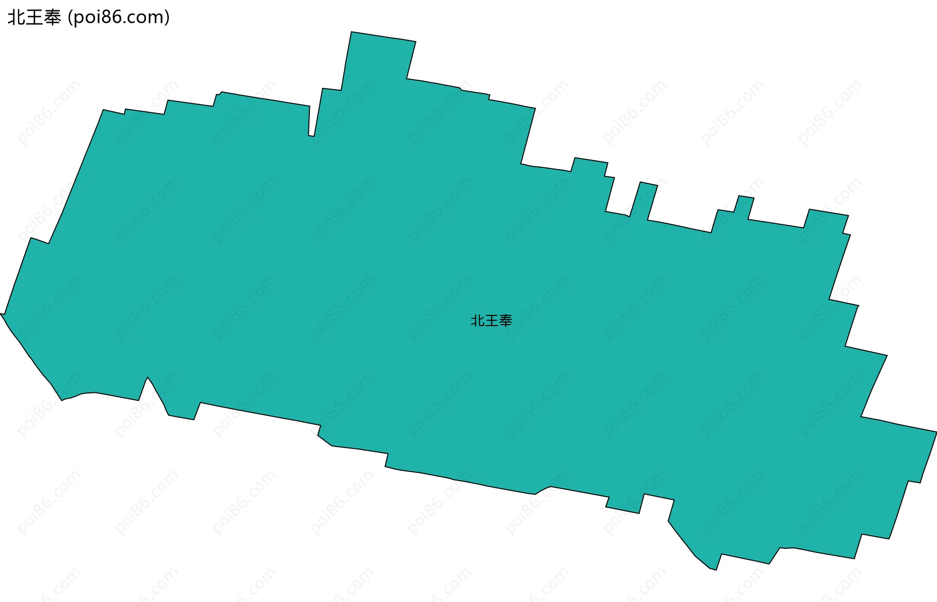 北王奉边界地图