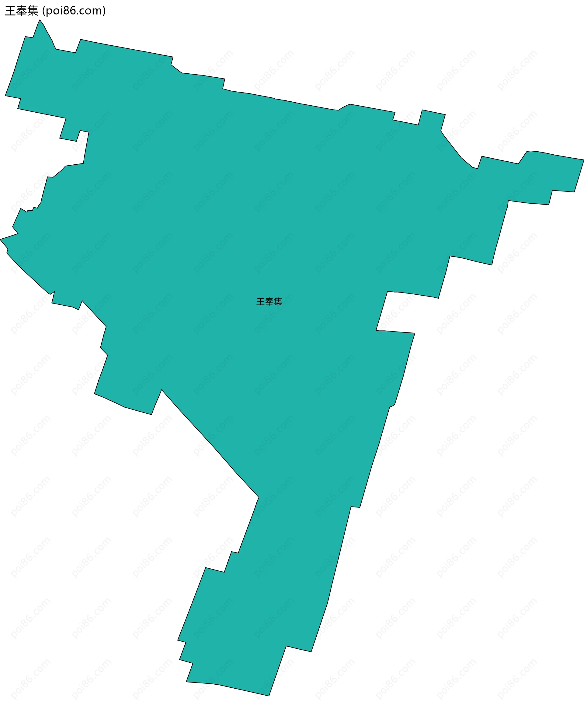 王奉集边界地图