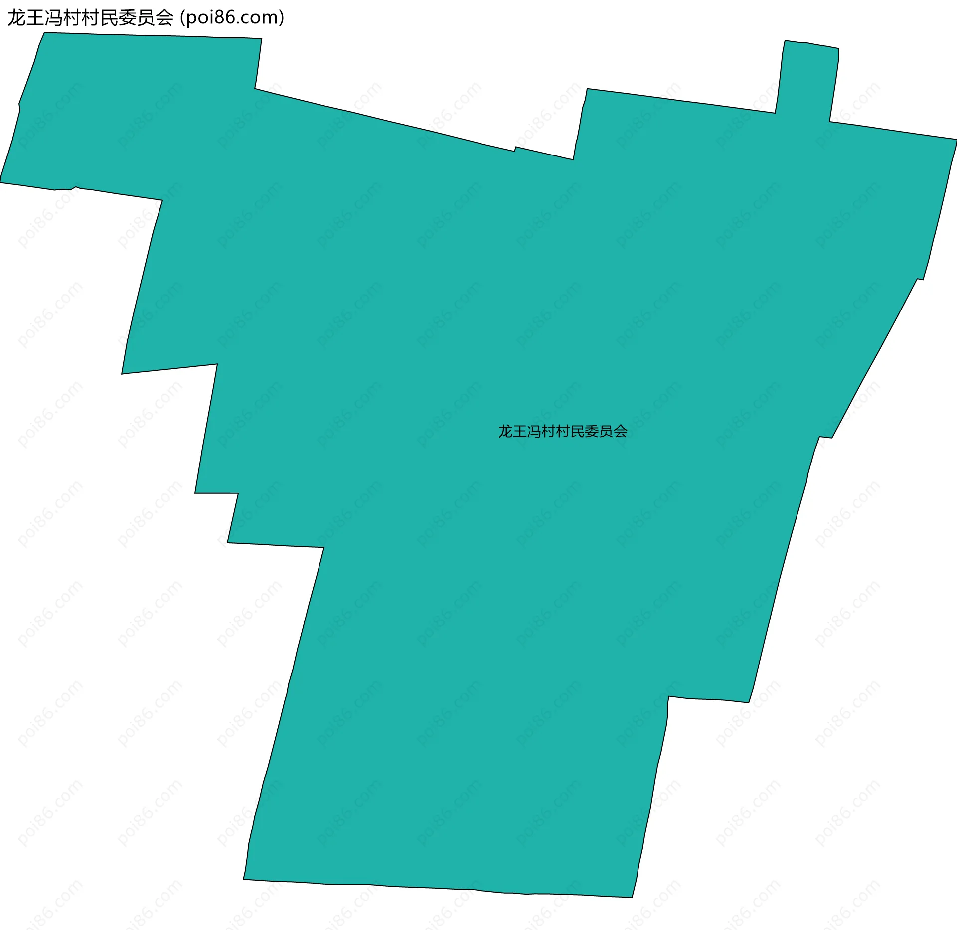 龙王冯村村民委员会边界地图