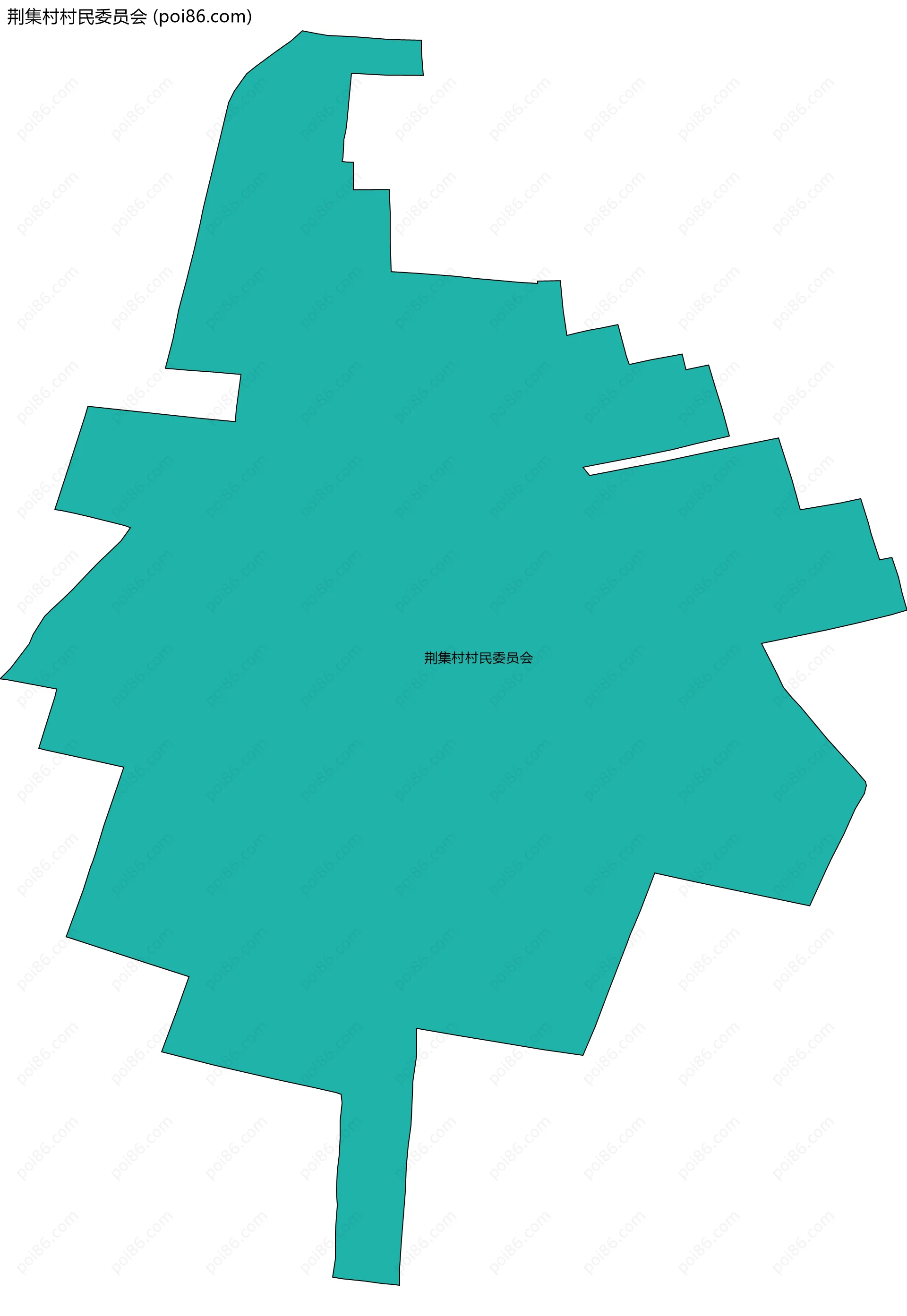 荆集村村民委员会边界地图