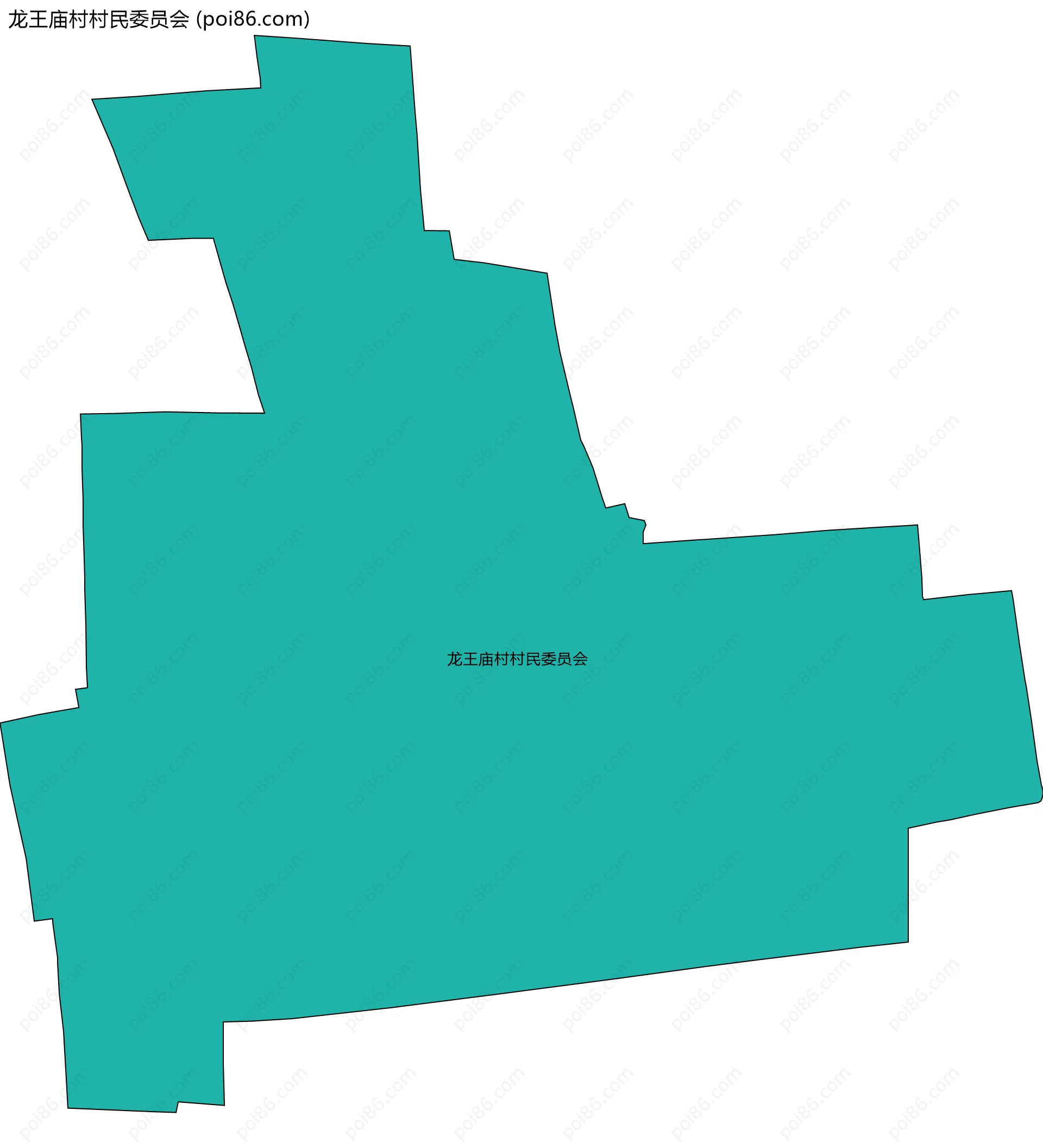 龙王庙村村民委员会边界地图