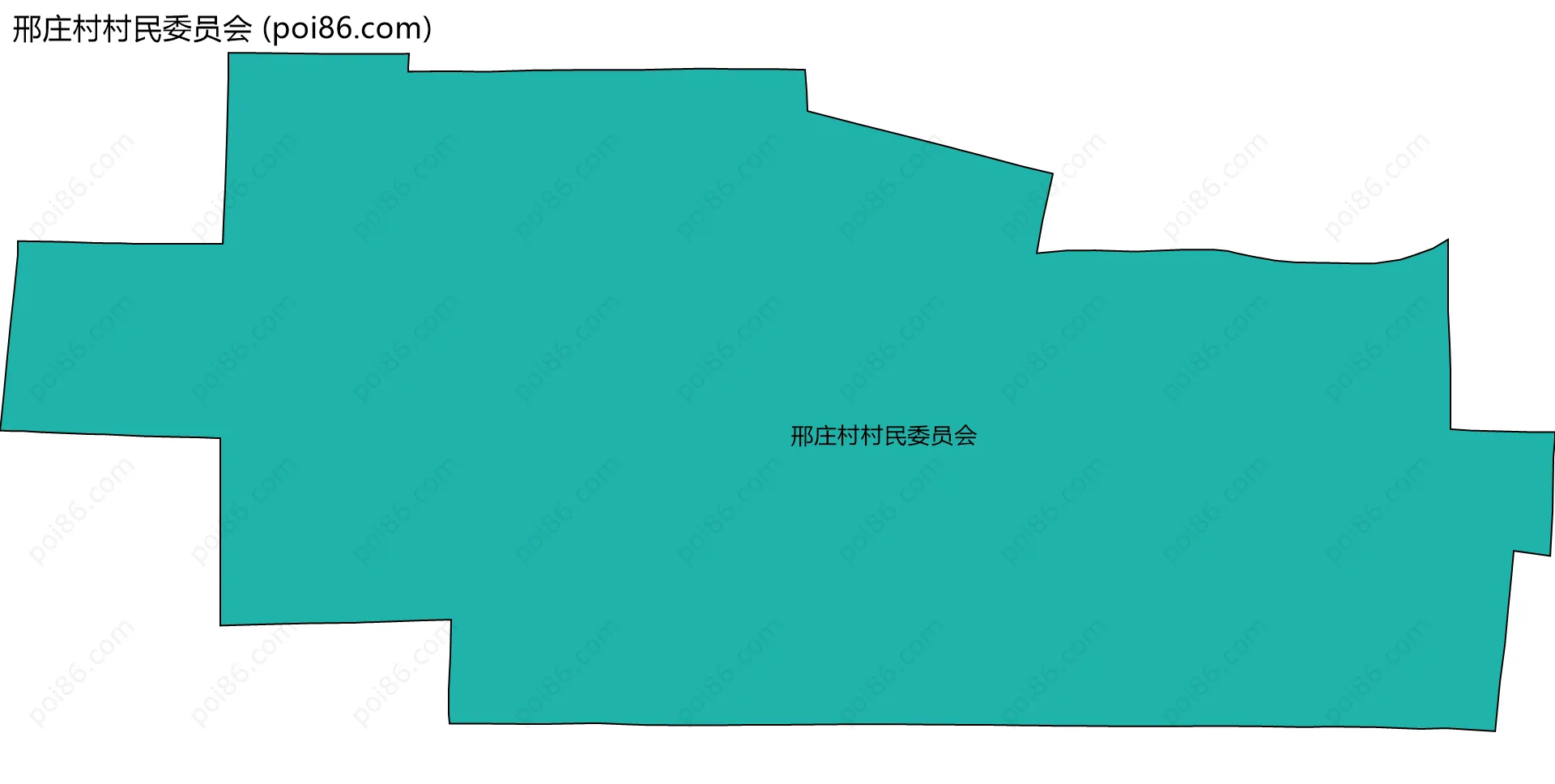 邢庄村村民委员会边界地图