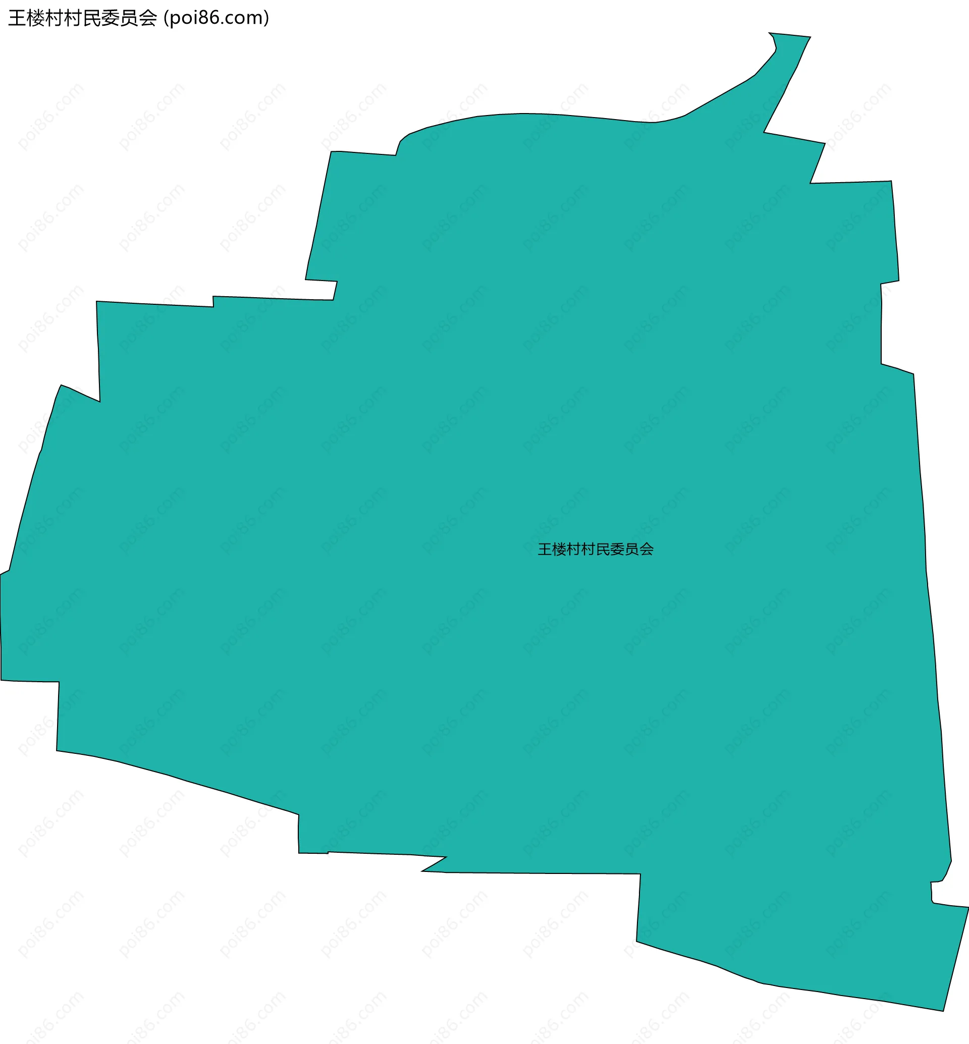 王楼村村民委员会边界地图