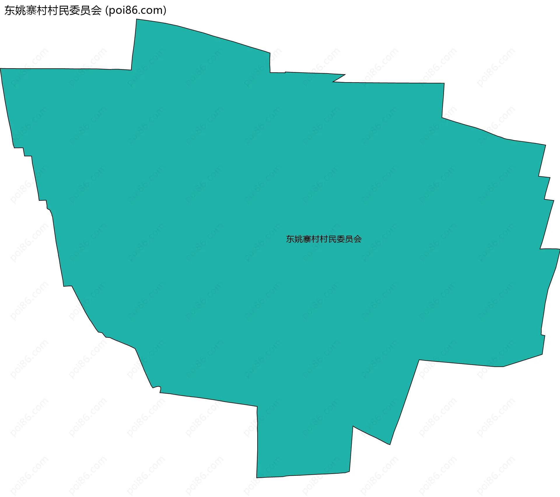 东姚寨村村民委员会边界地图