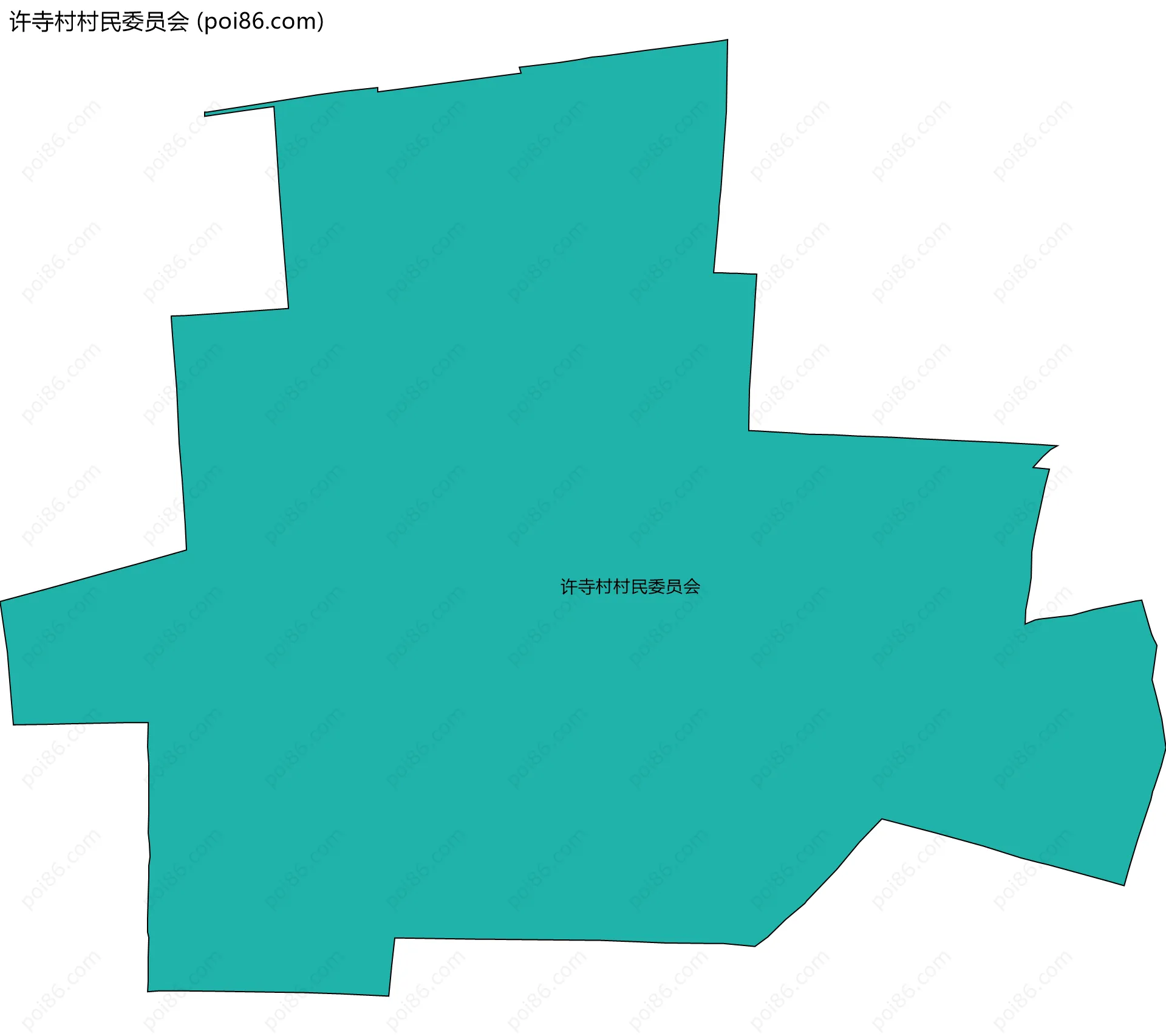许寺村村民委员会边界地图