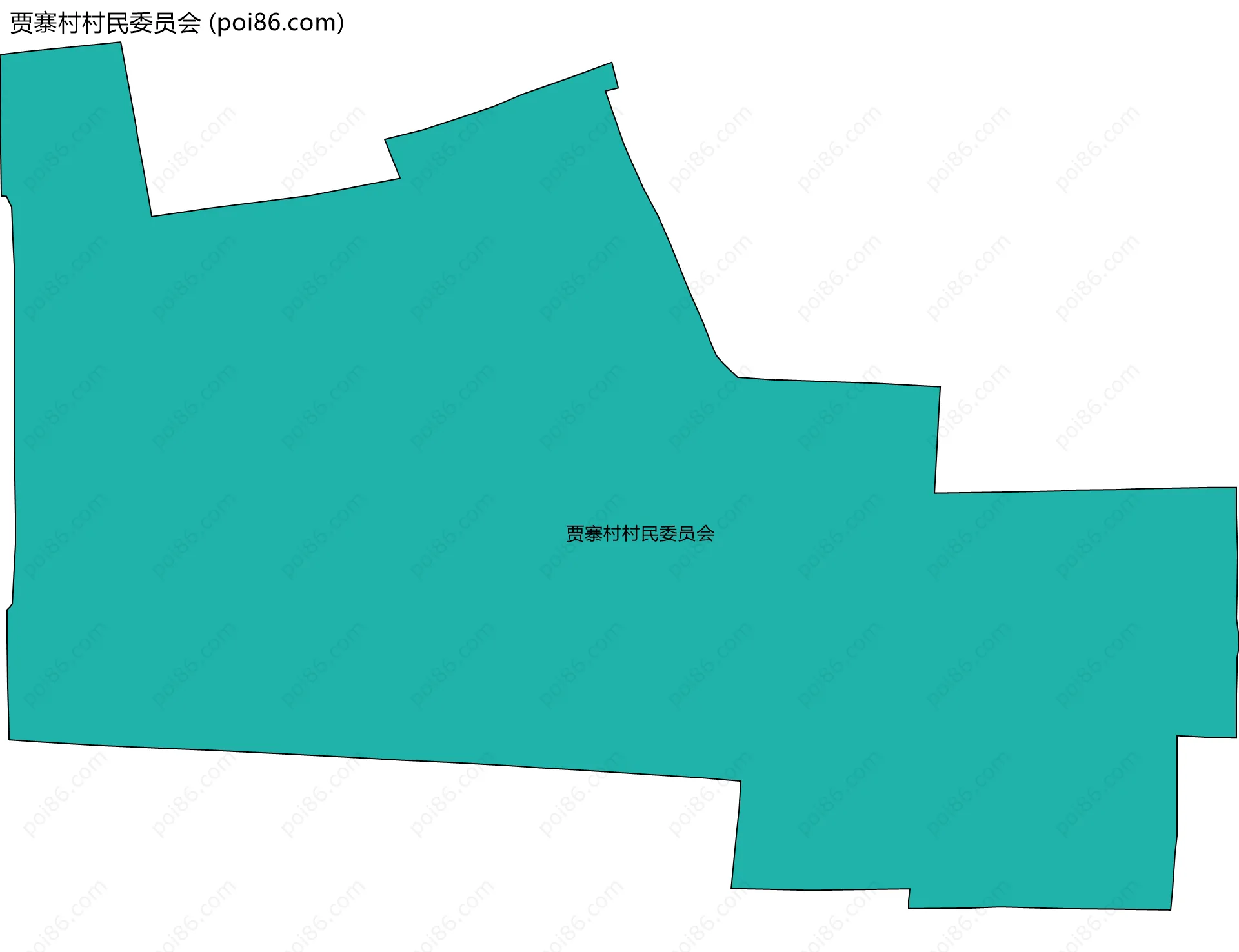 贾寨村村民委员会边界地图