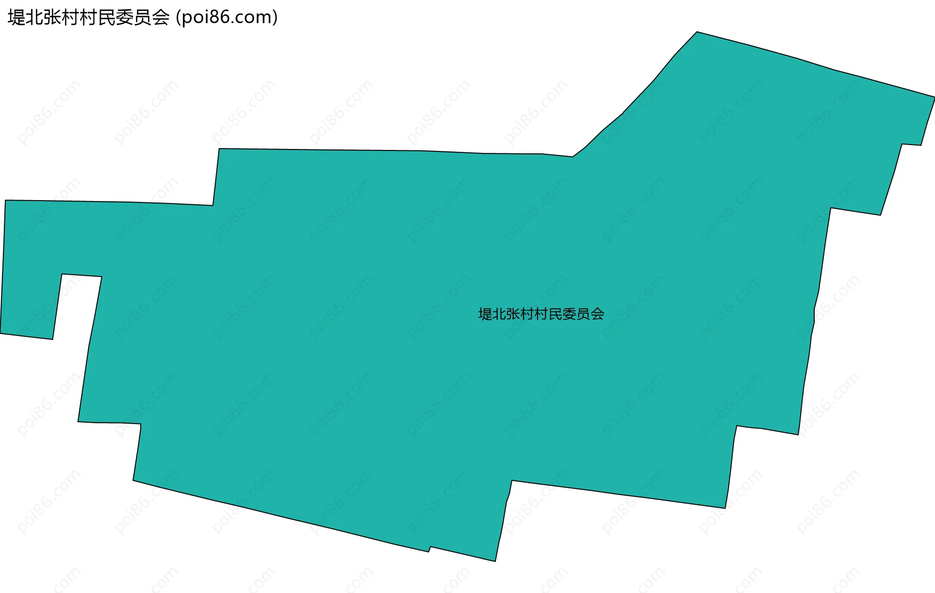 堤北张村村民委员会边界地图
