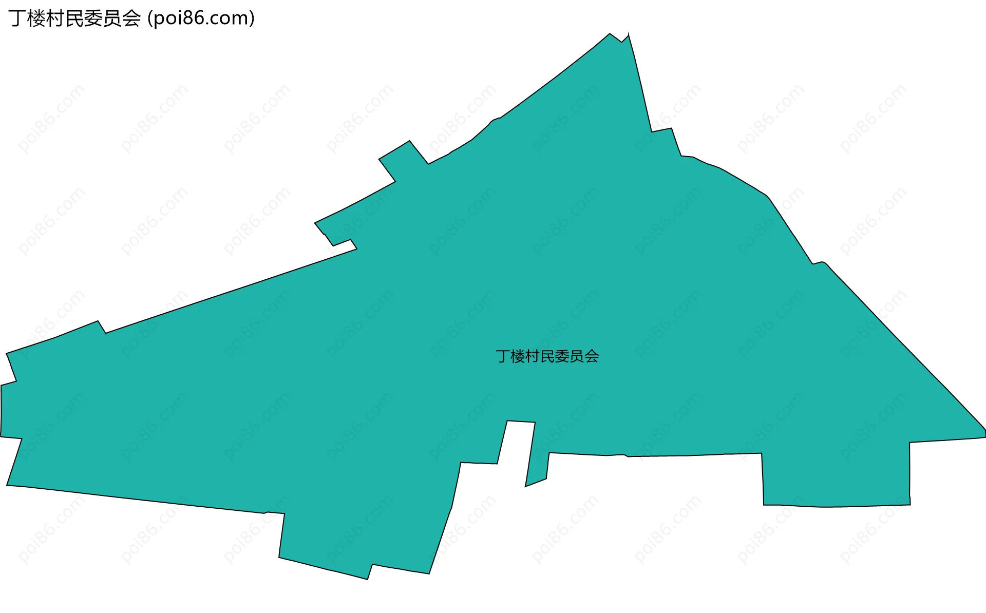 丁楼村民委员会边界地图