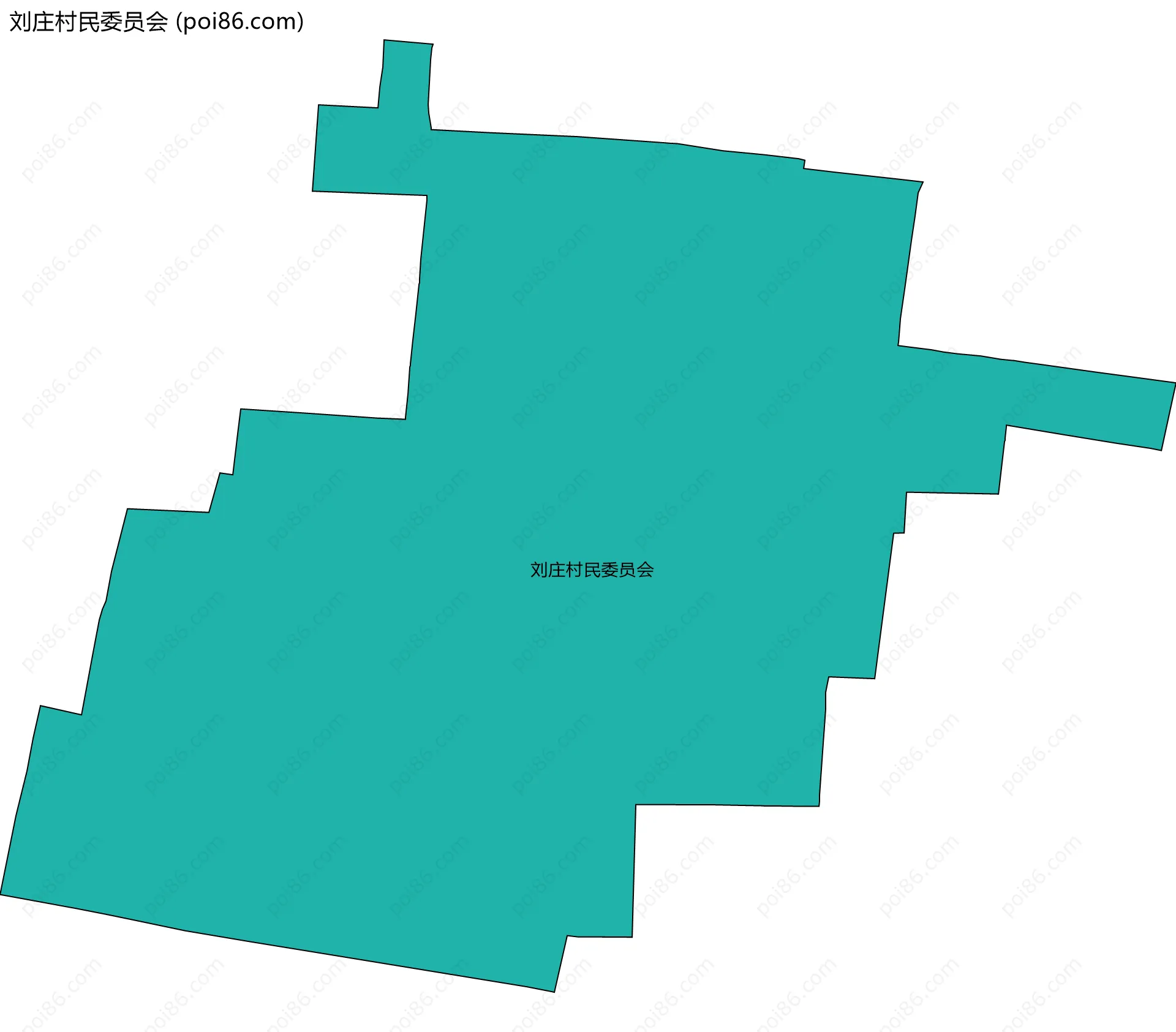 刘庄村民委员会边界地图