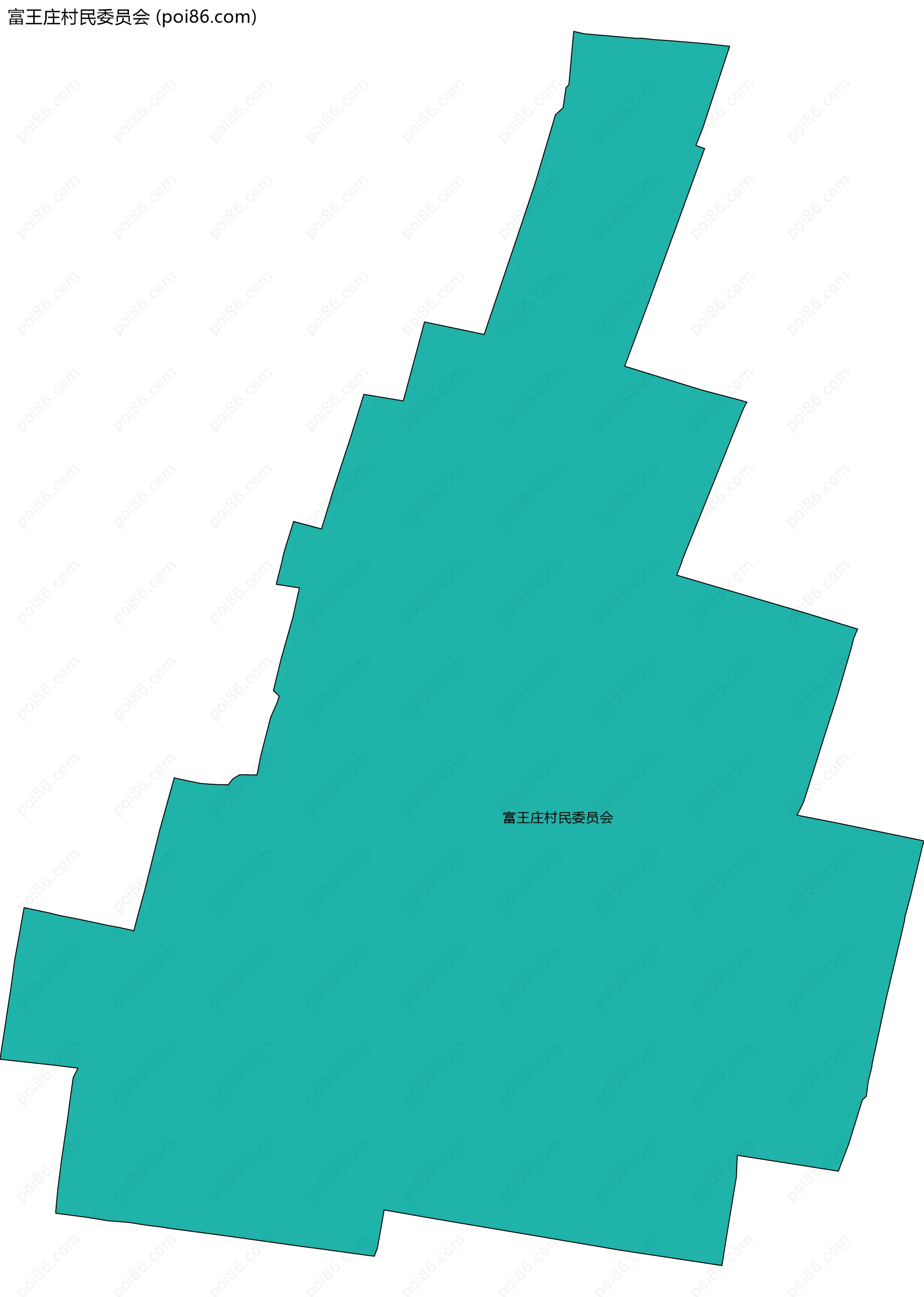 富王庄村民委员会边界地图