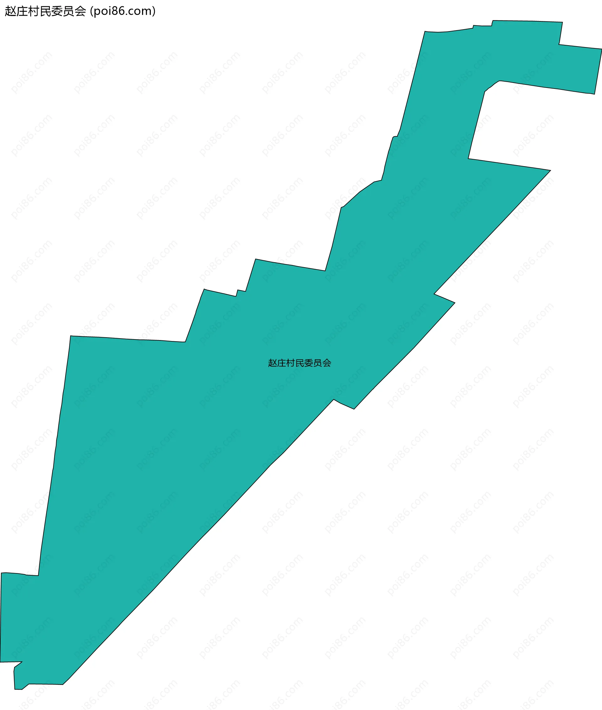 赵庄村民委员会边界地图