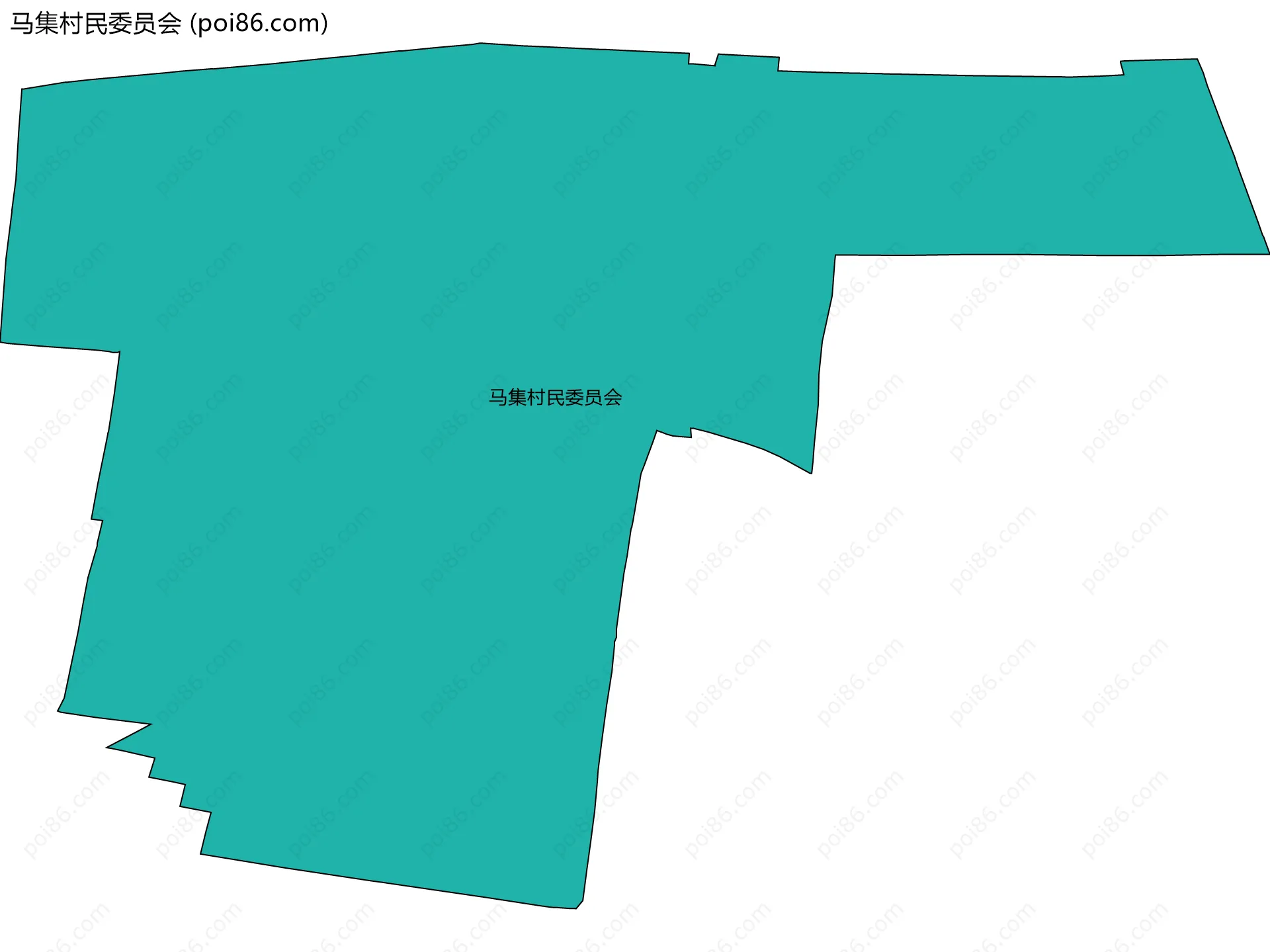 马集村民委员会边界地图