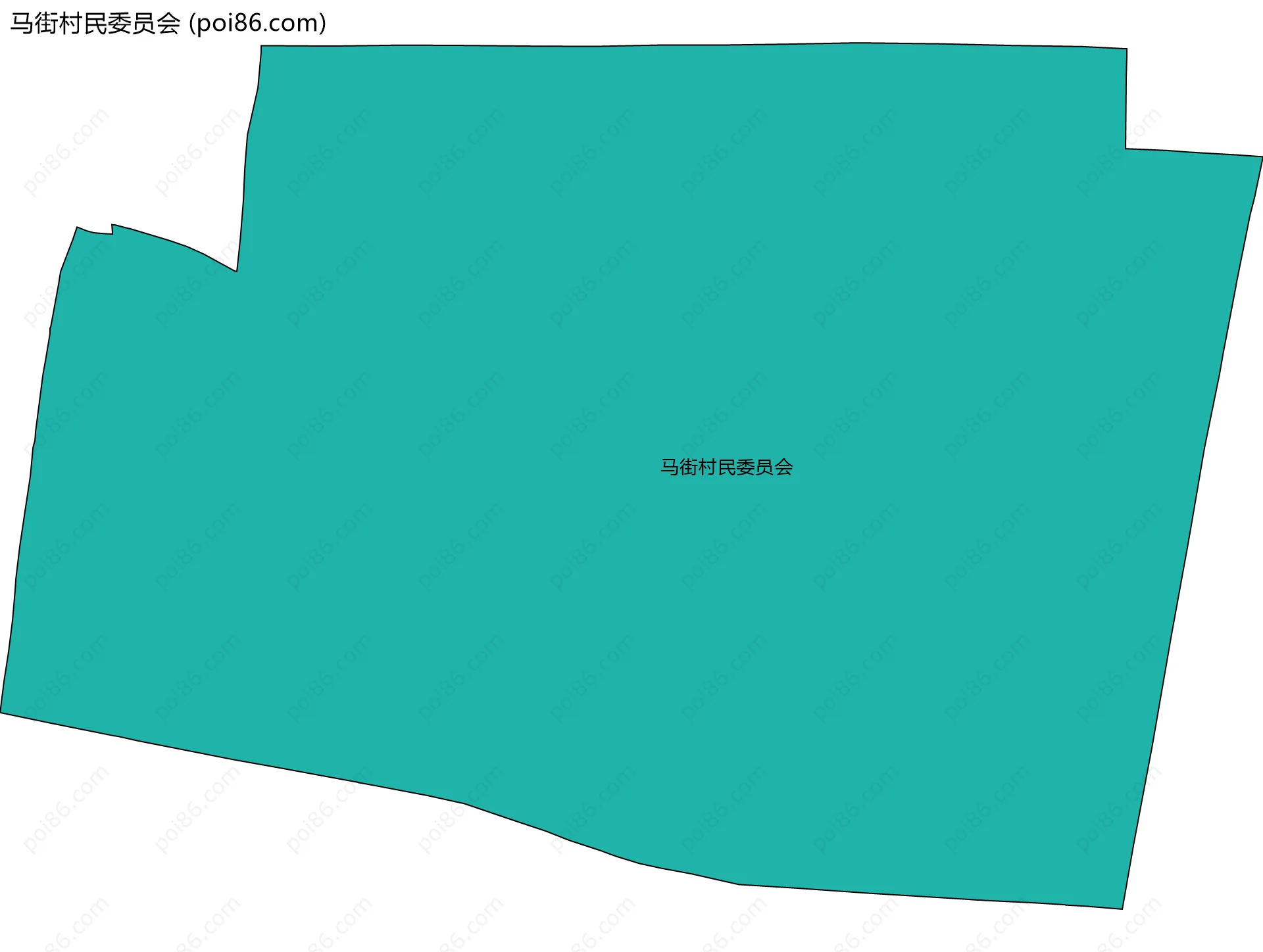 马街村民委员会边界地图