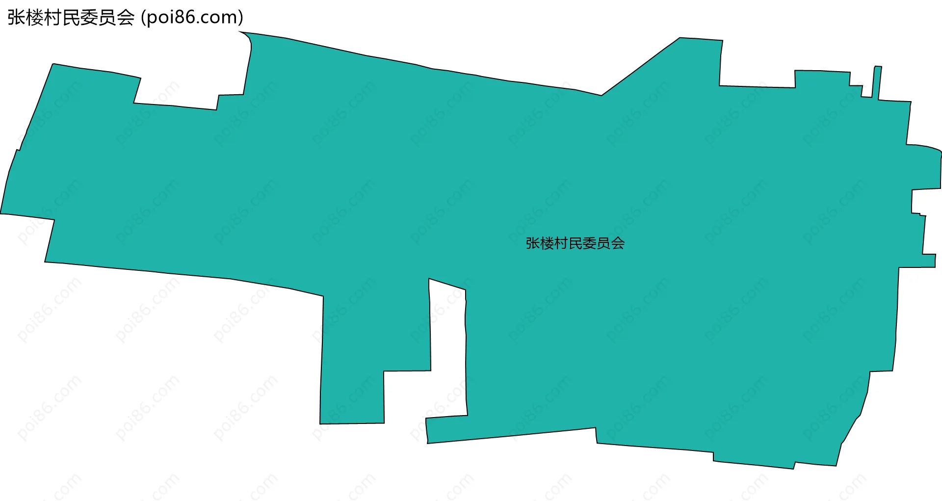 张楼村民委员会边界地图