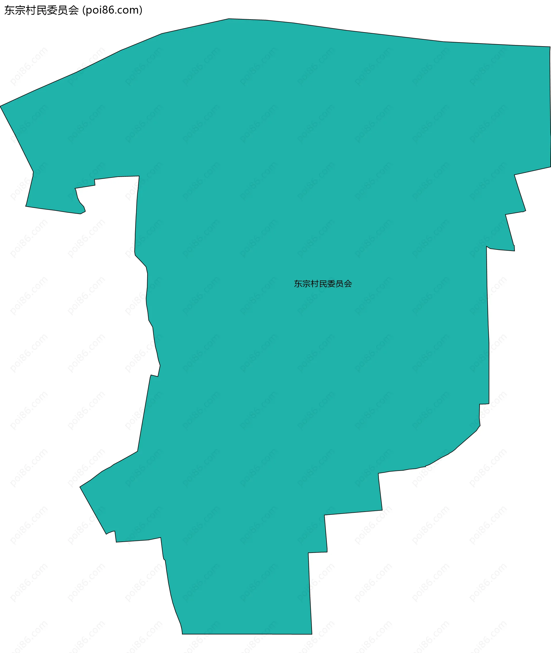 东宗村民委员会边界地图