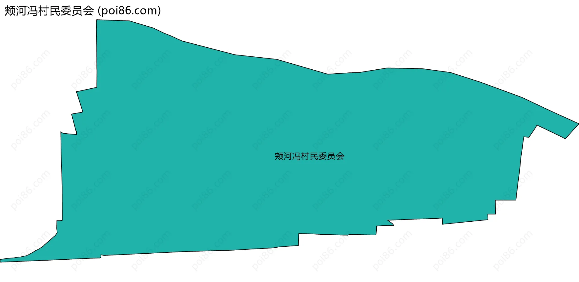 颊河冯村民委员会边界地图