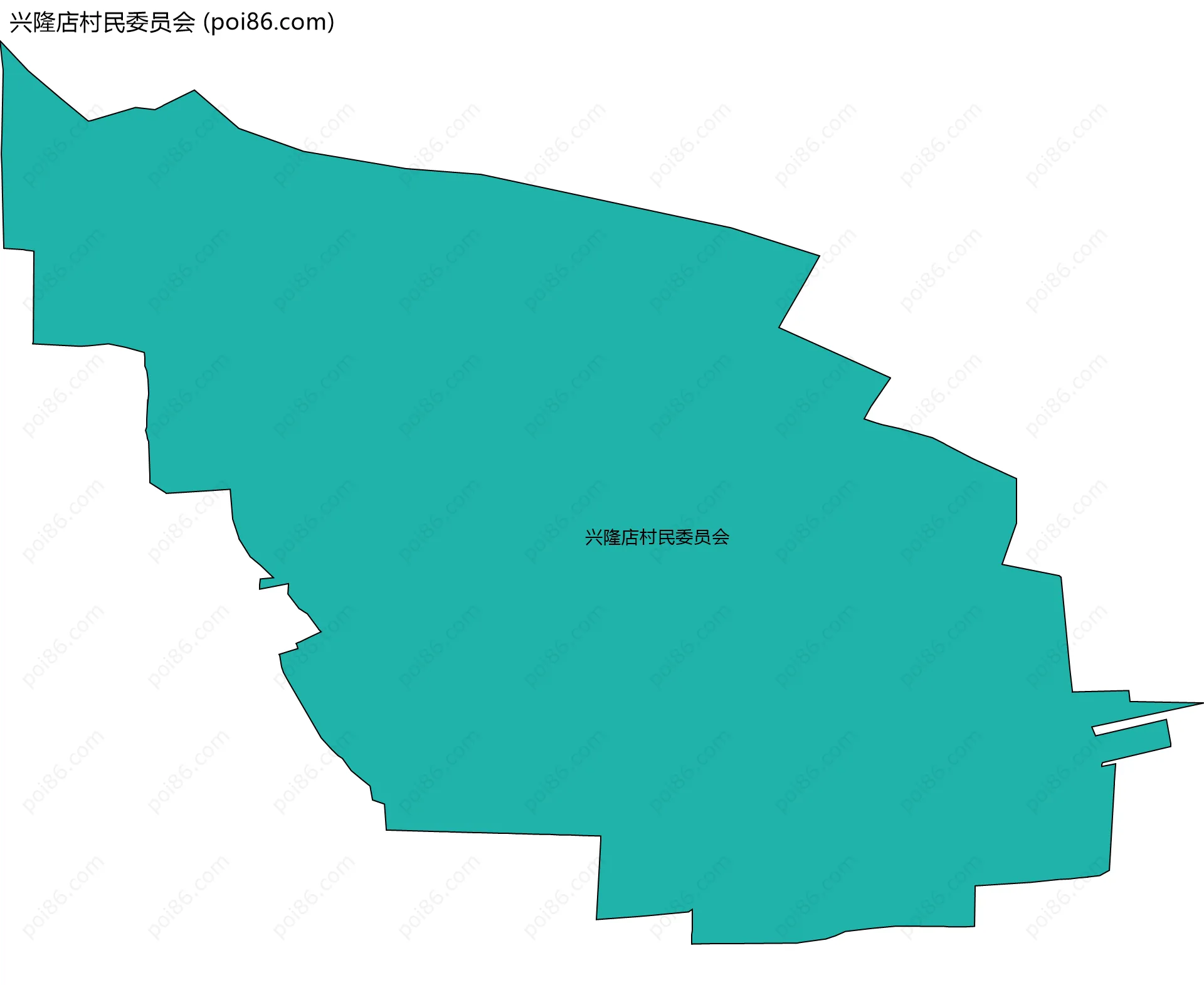 兴隆店村民委员会边界地图