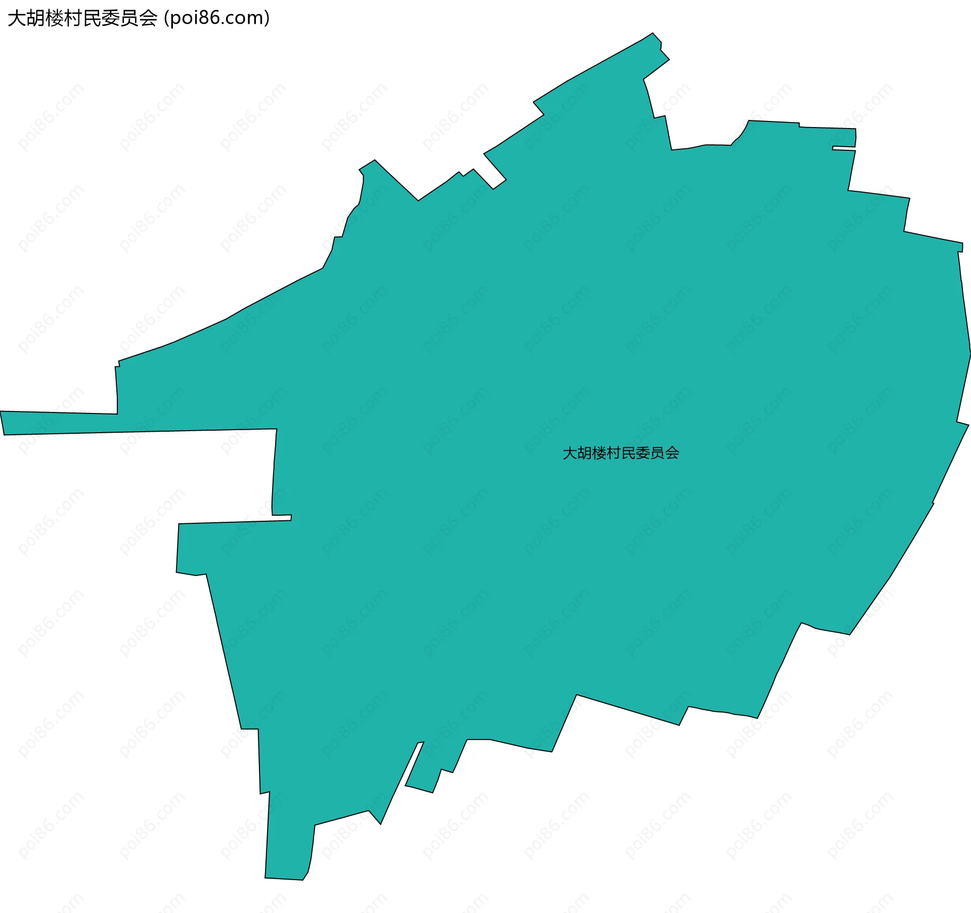 大胡楼村民委员会边界地图