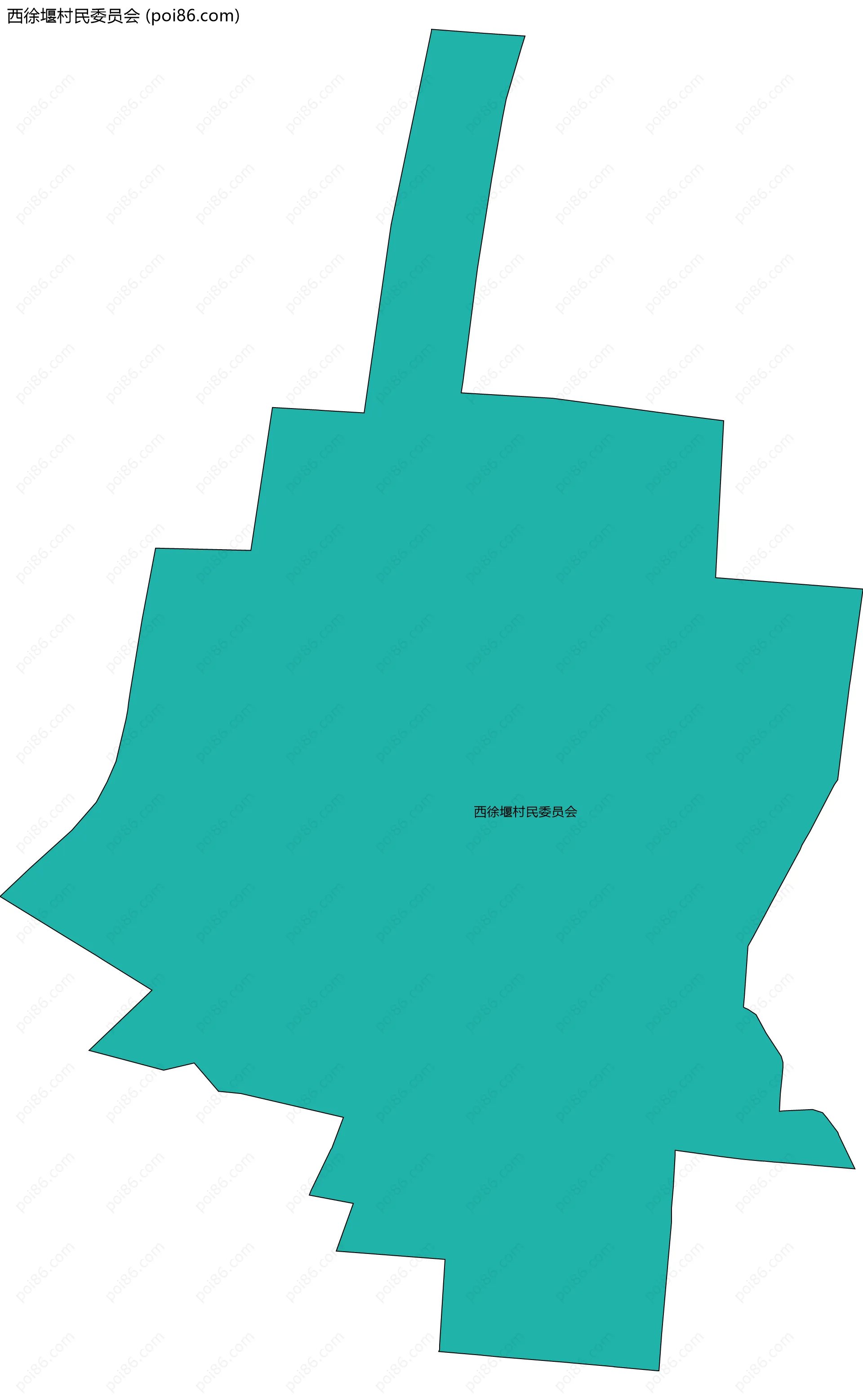 西徐堰村民委员会边界地图