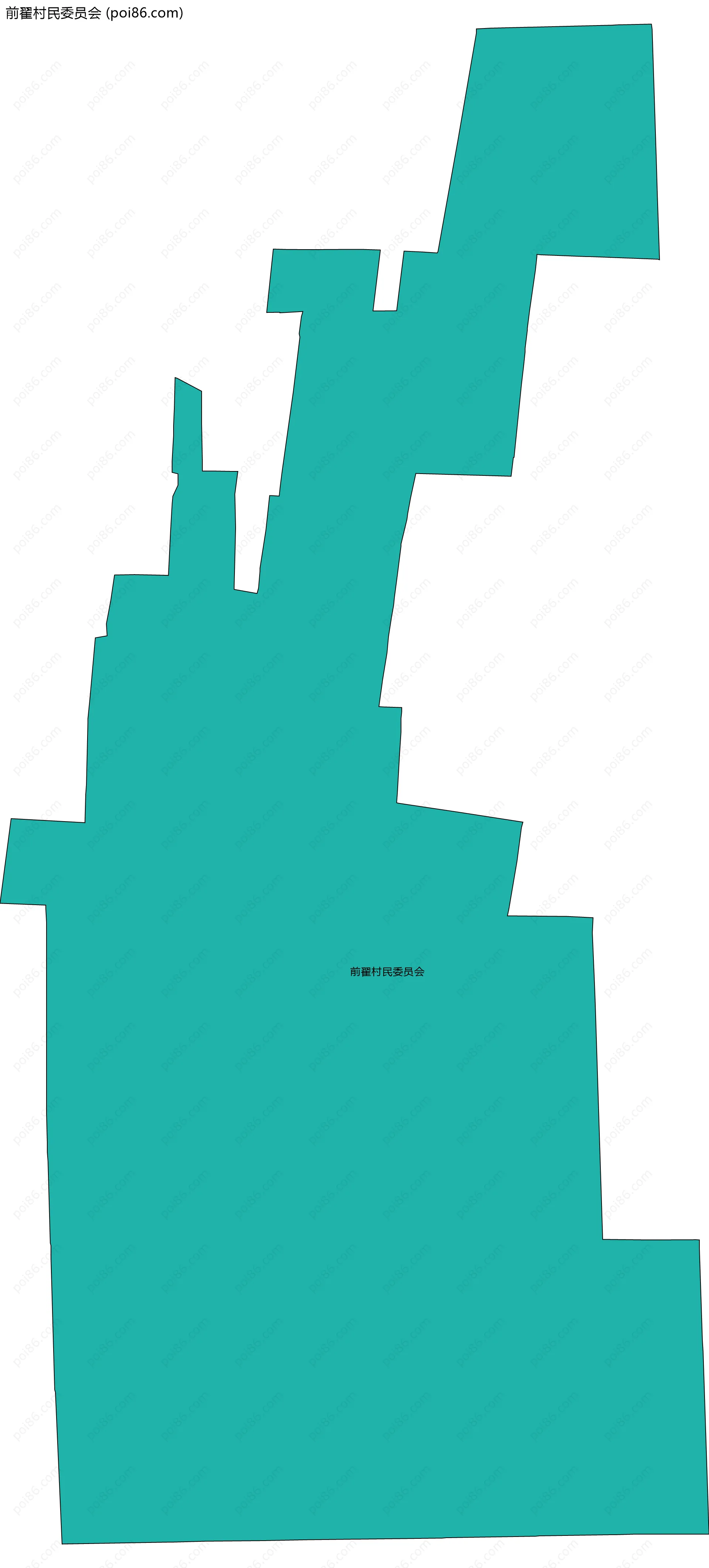 前翟村民委员会边界地图