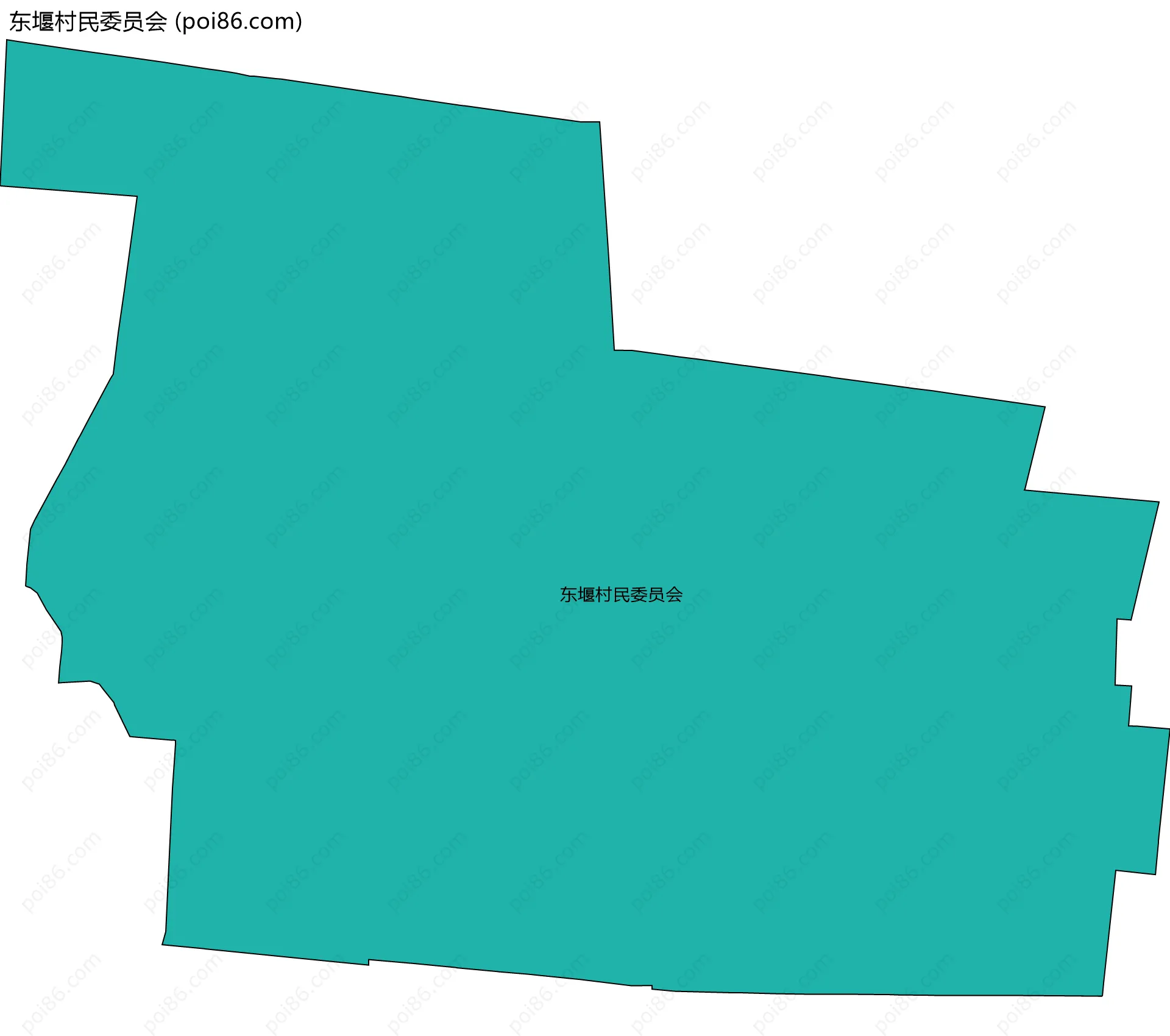 东堰村民委员会边界地图