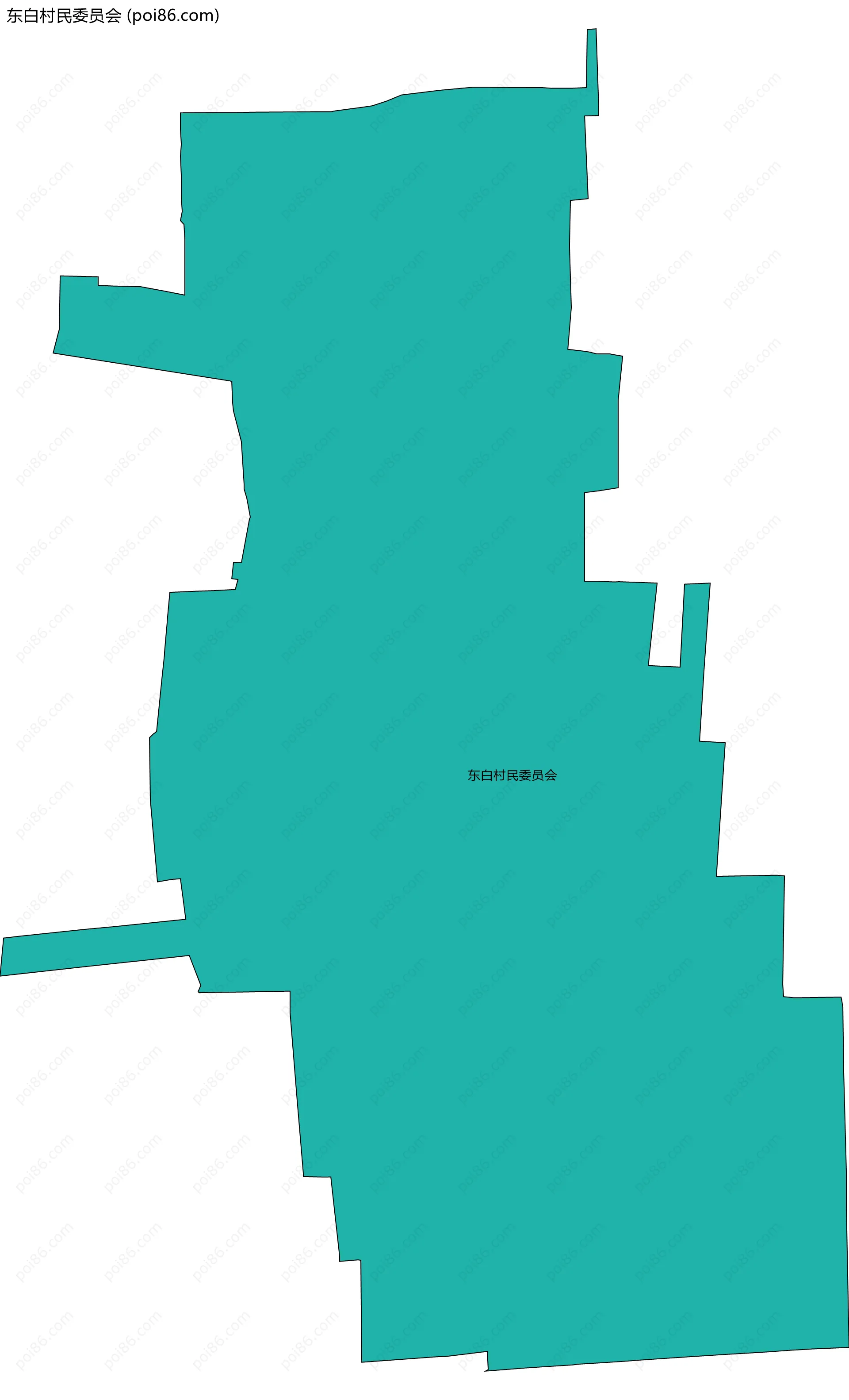 东白村民委员会边界地图