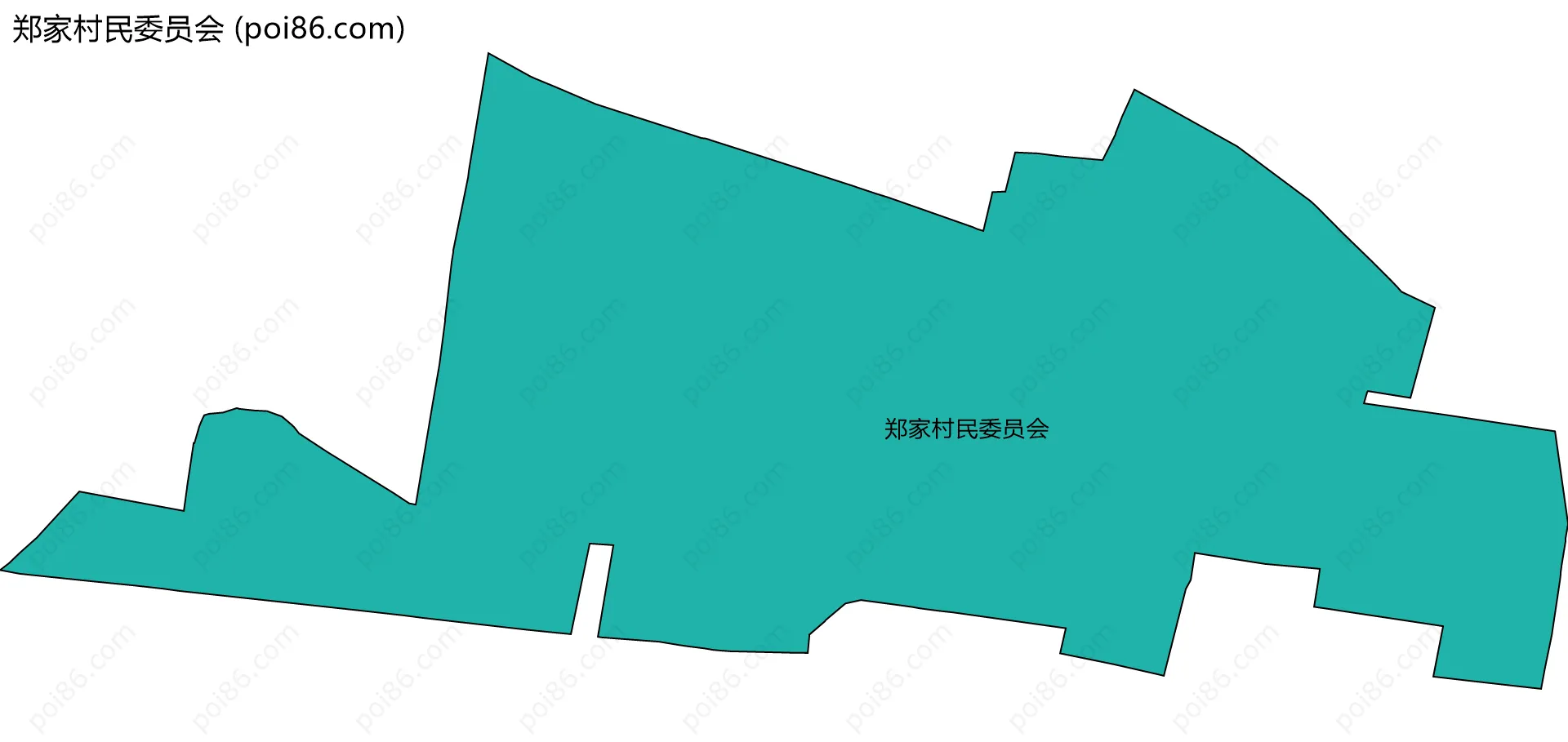 郑家村民委员会边界地图