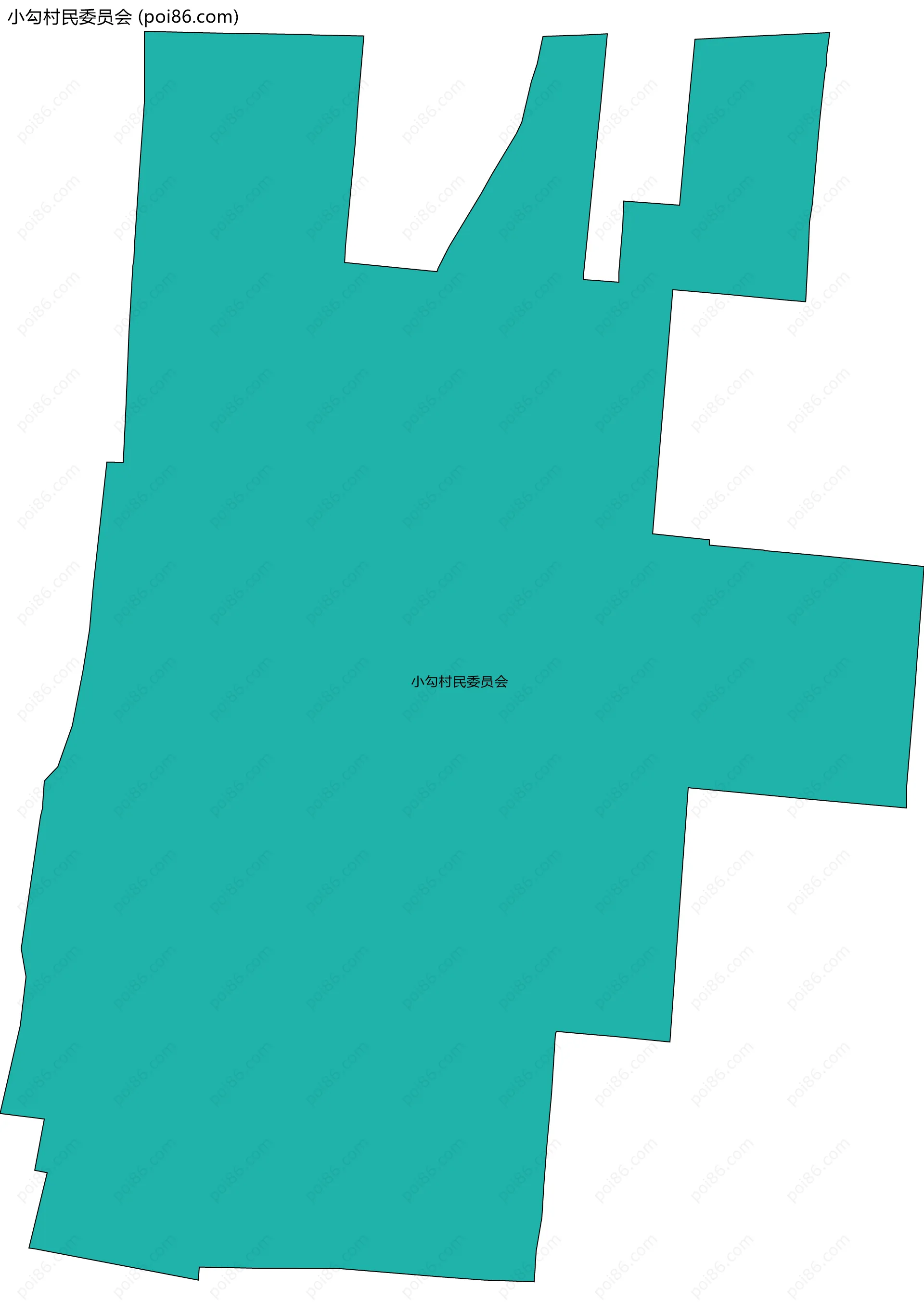 小勾村民委员会边界地图