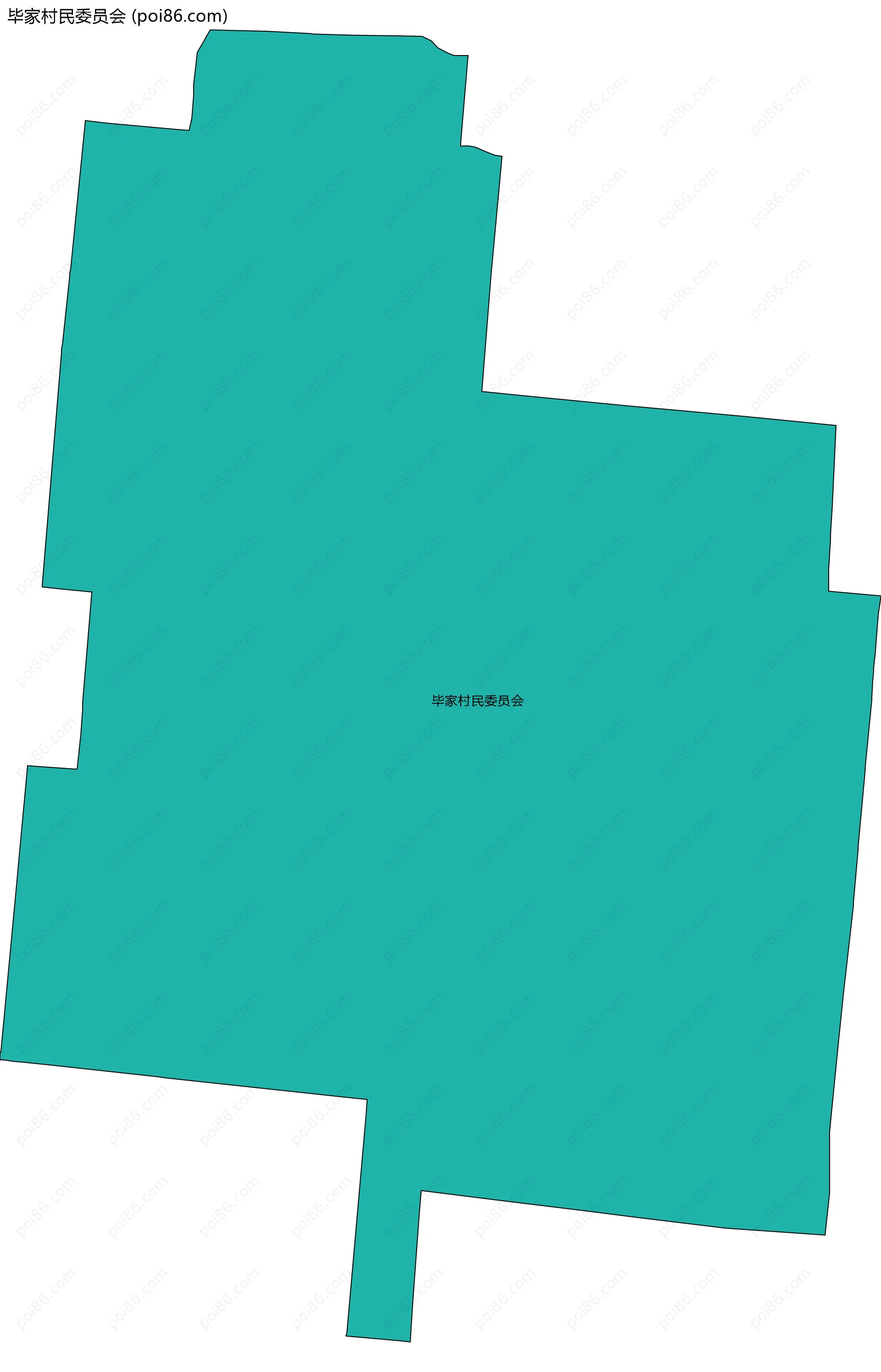 毕家村民委员会边界地图