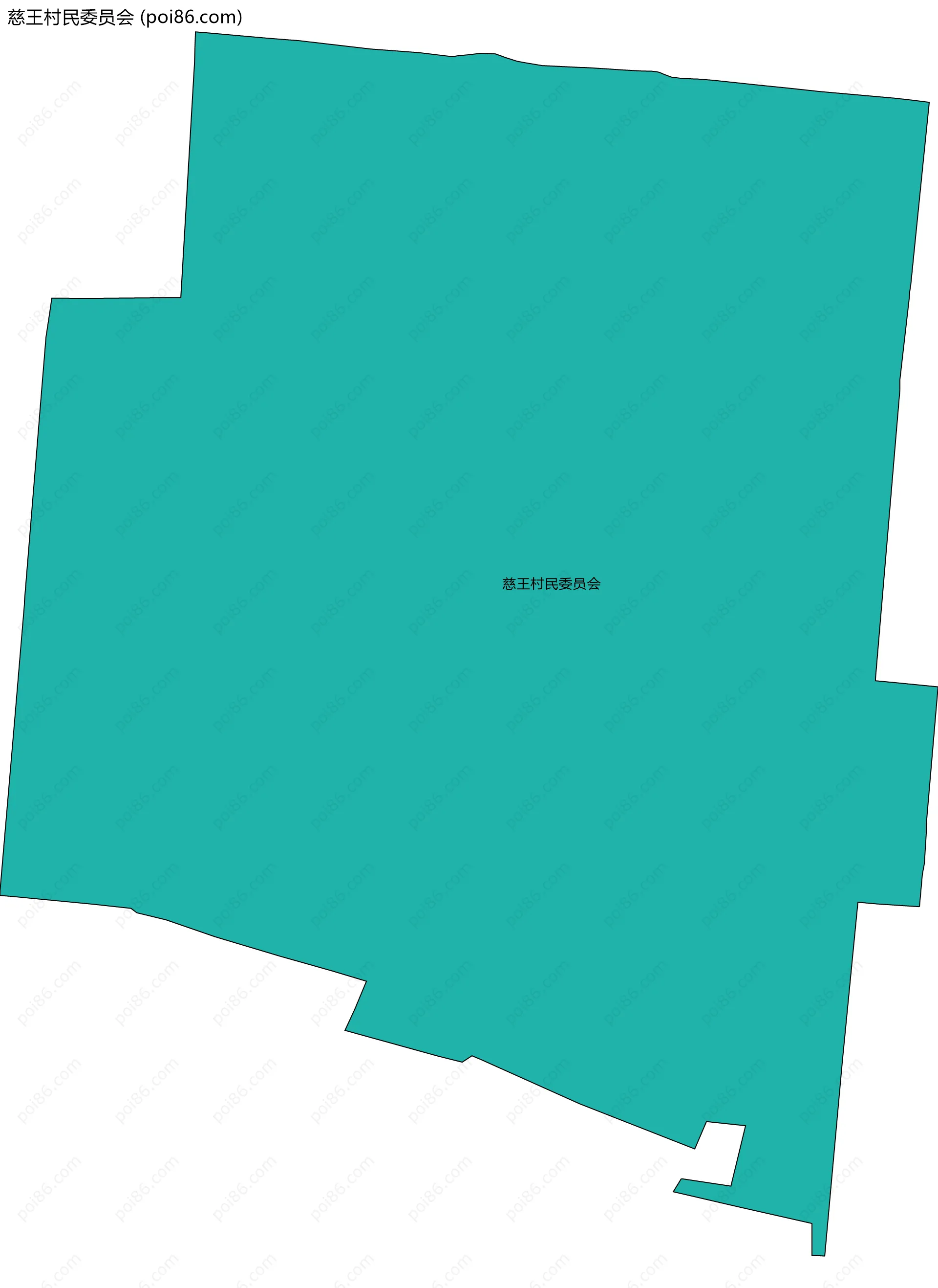 慈王村民委员会边界地图