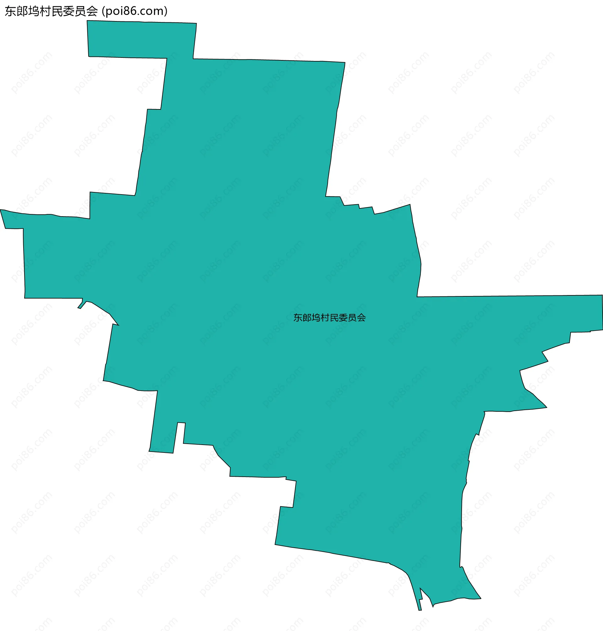 东郎坞村民委员会边界地图