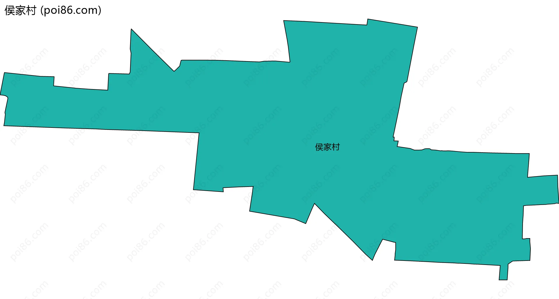 侯家村边界地图