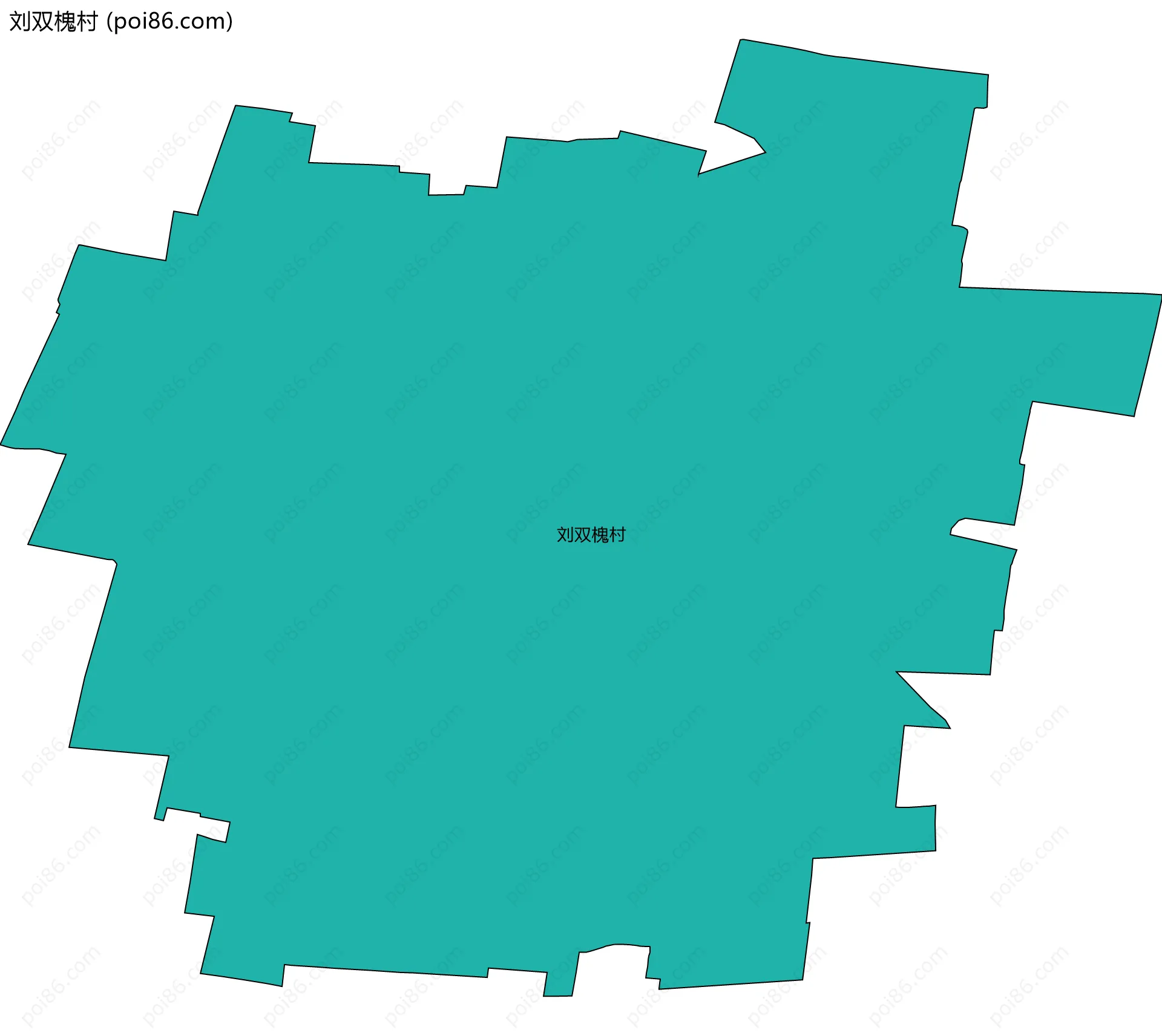 刘双槐村边界地图