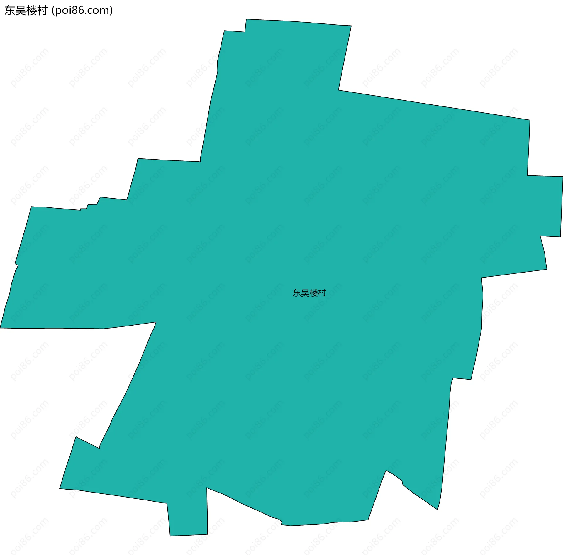 东吴楼村边界地图