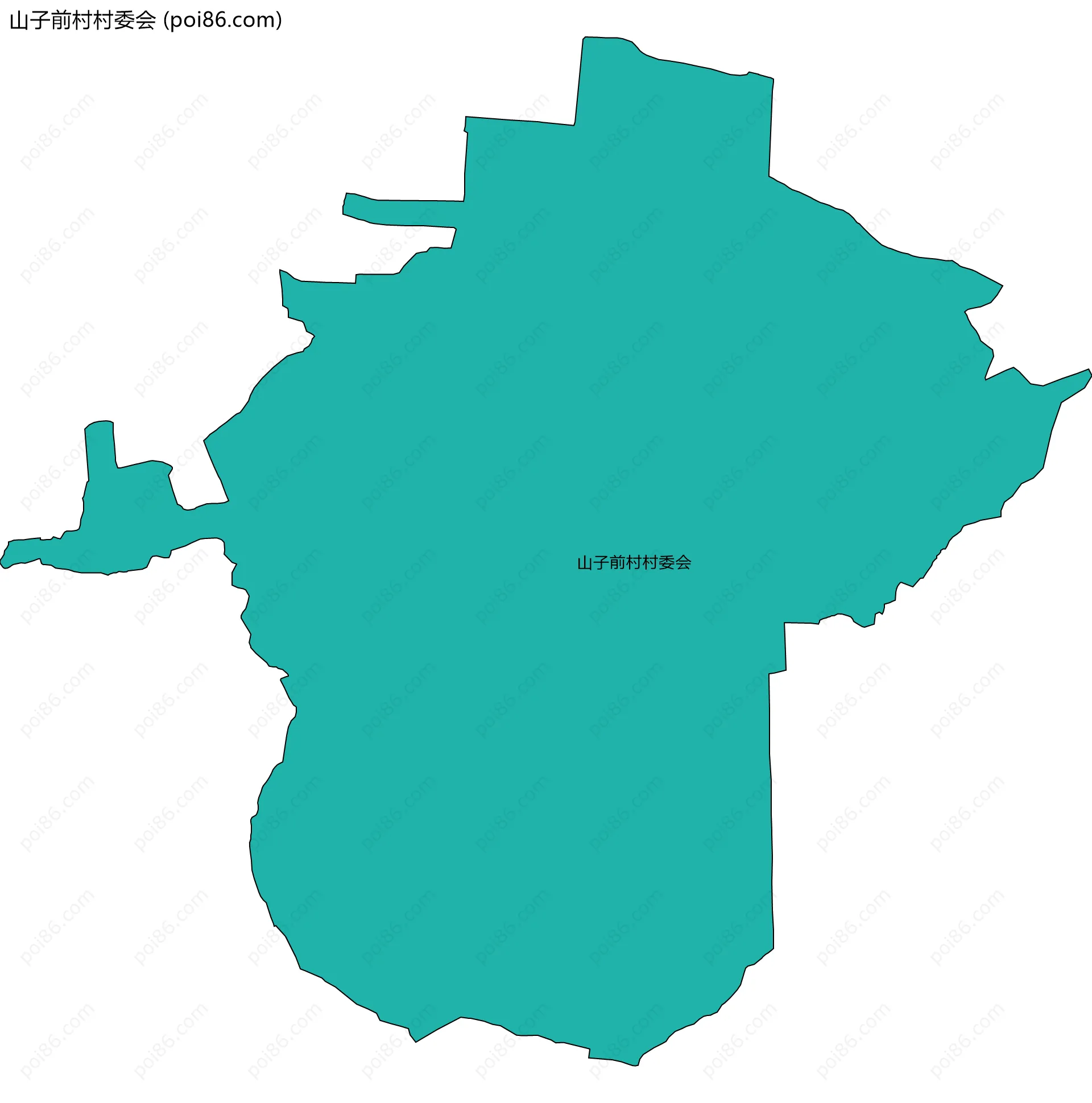 山子前村村委会边界地图