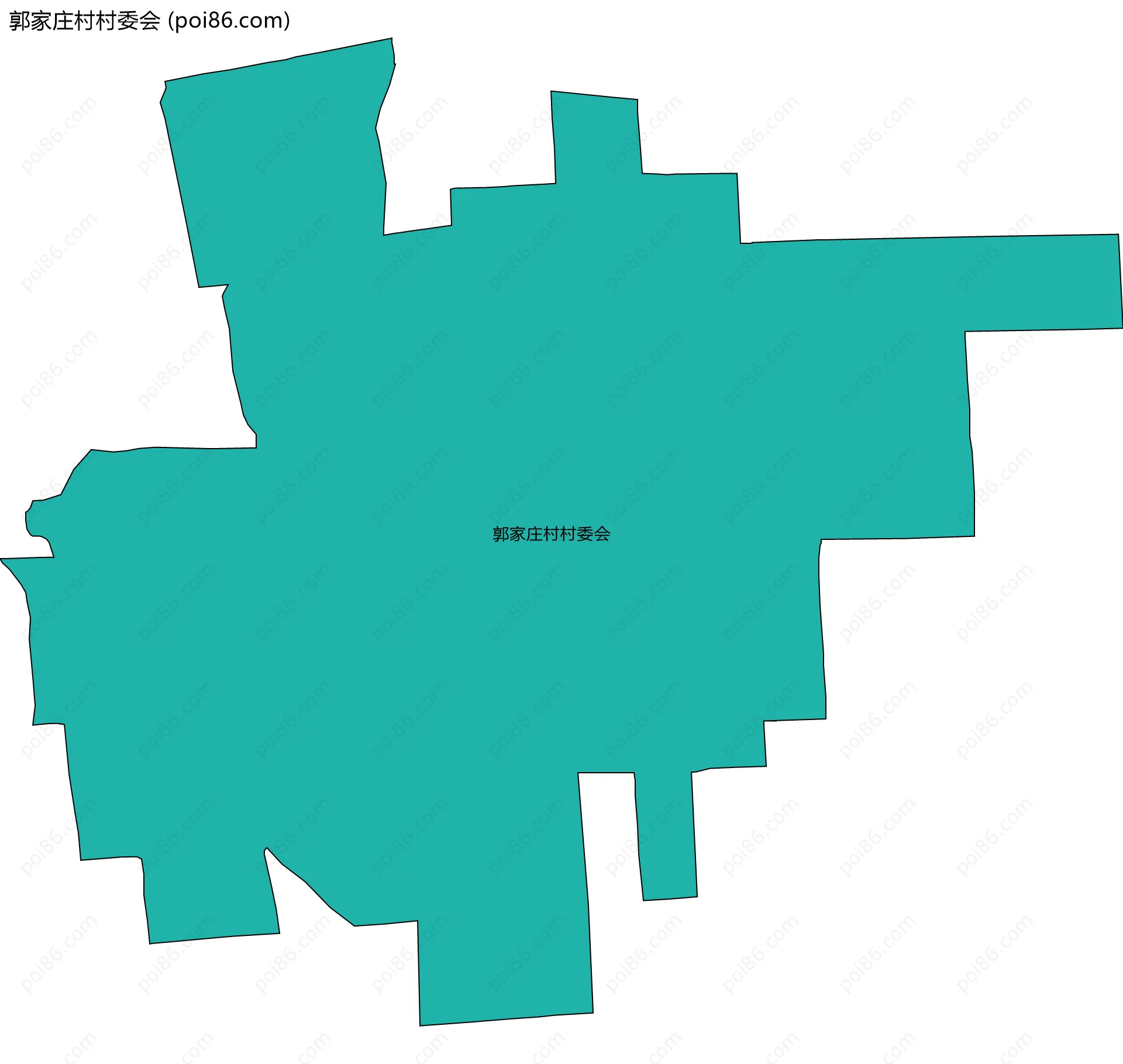 郭家庄村村委会边界地图