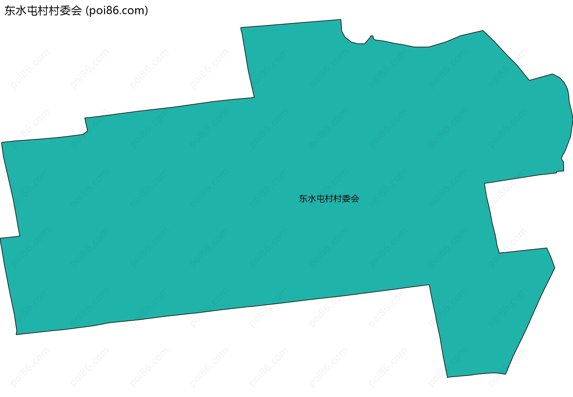 东水屯村村委会边界地图