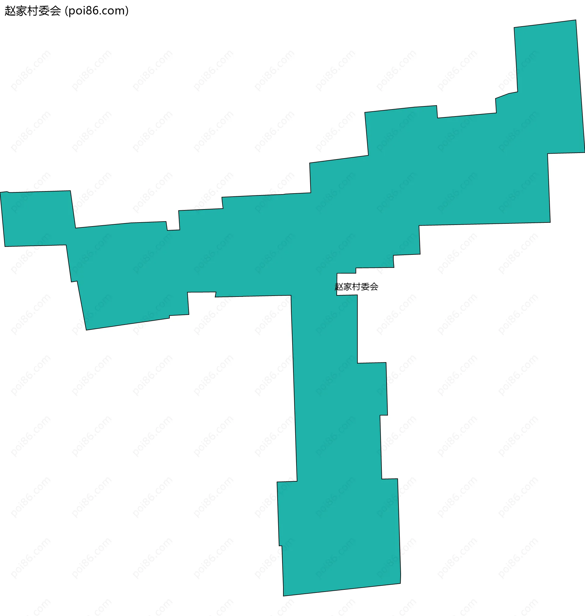 赵家村委会边界地图
