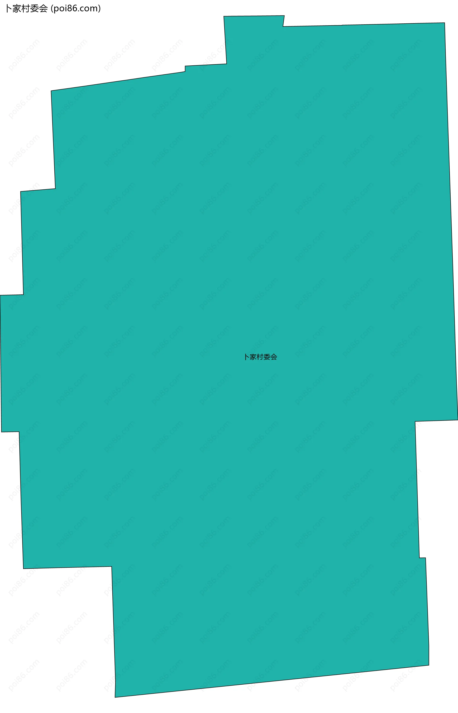 卜家村委会边界地图