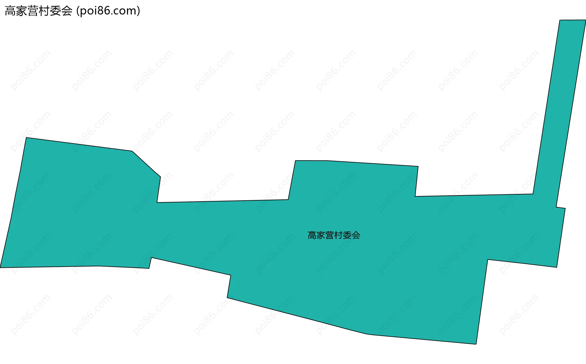 高家营村委会边界地图