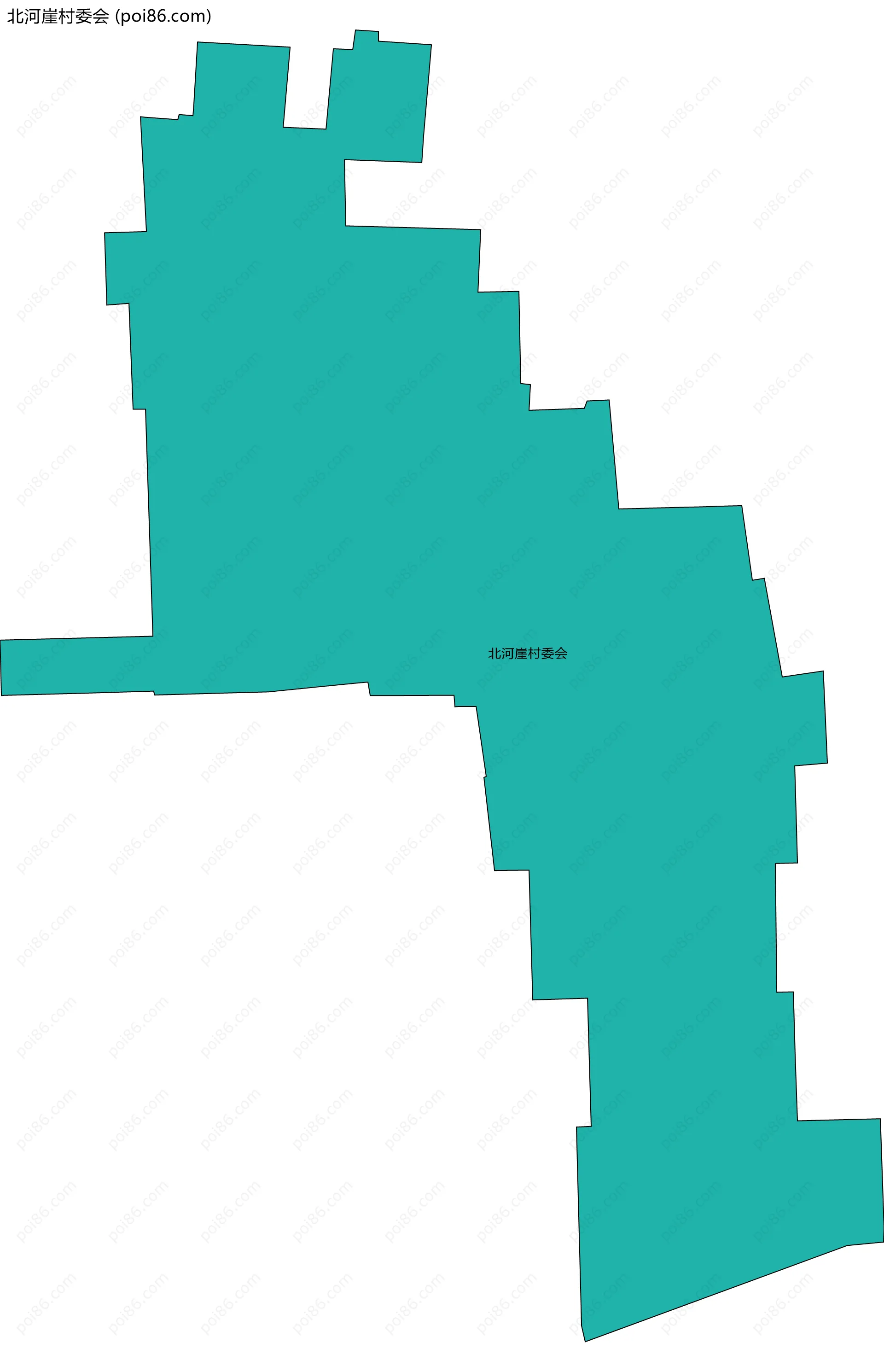 北河崖村委会边界地图