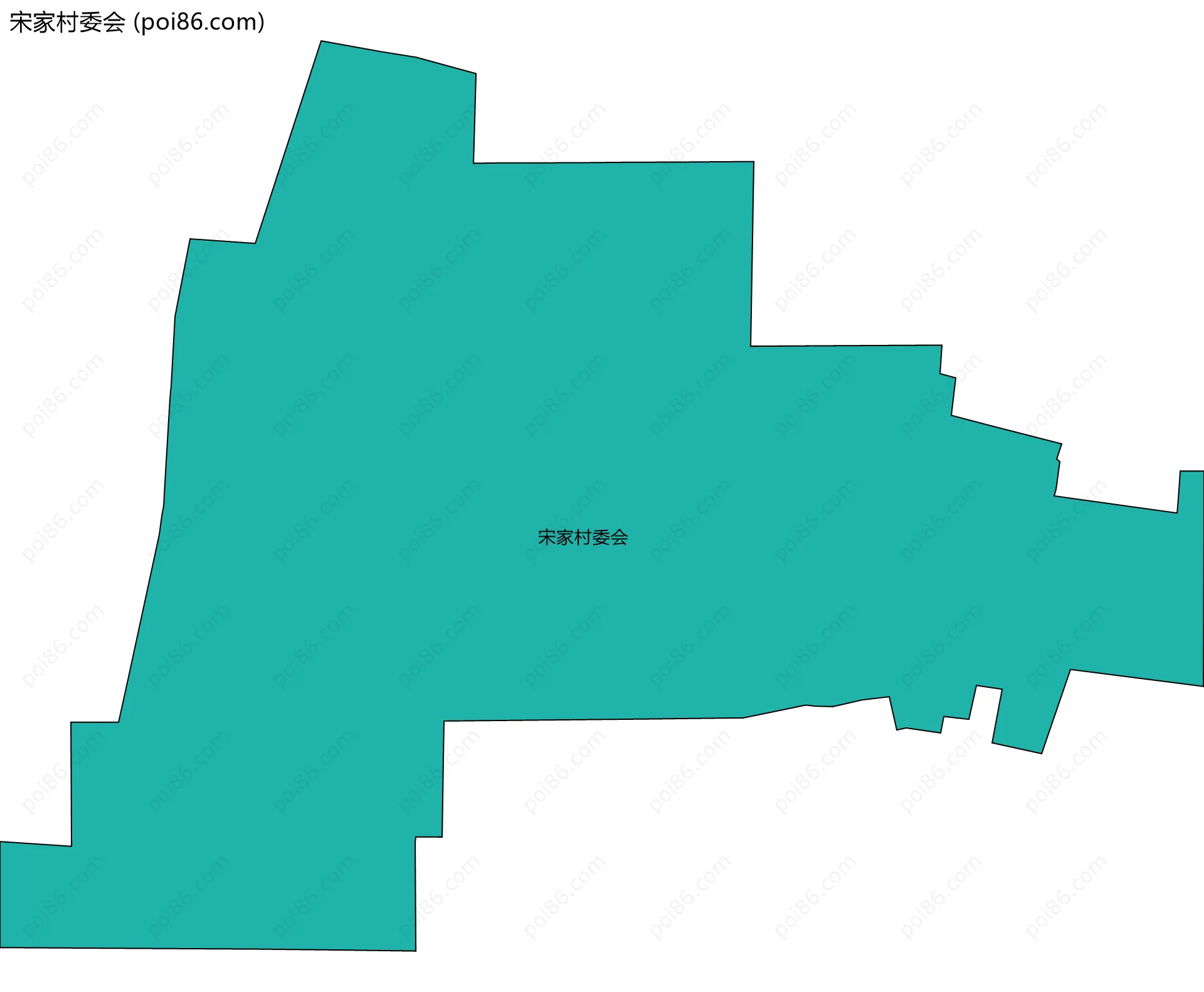 宋家村委会边界地图