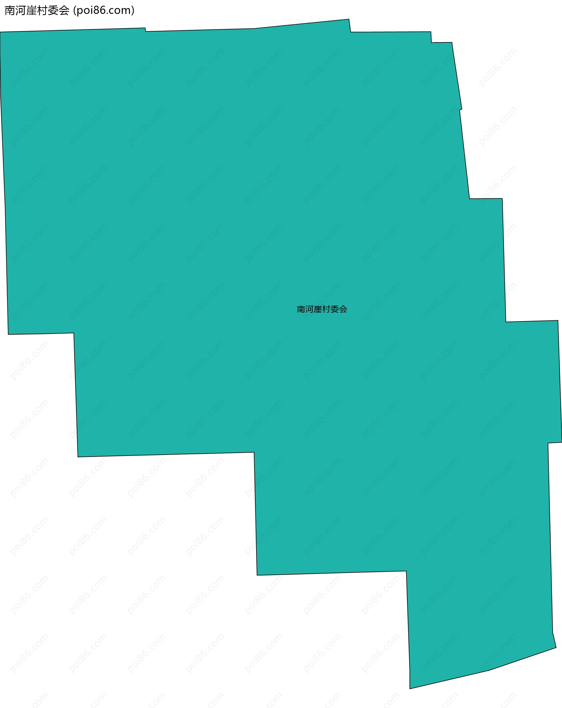 南河崖村委会边界地图