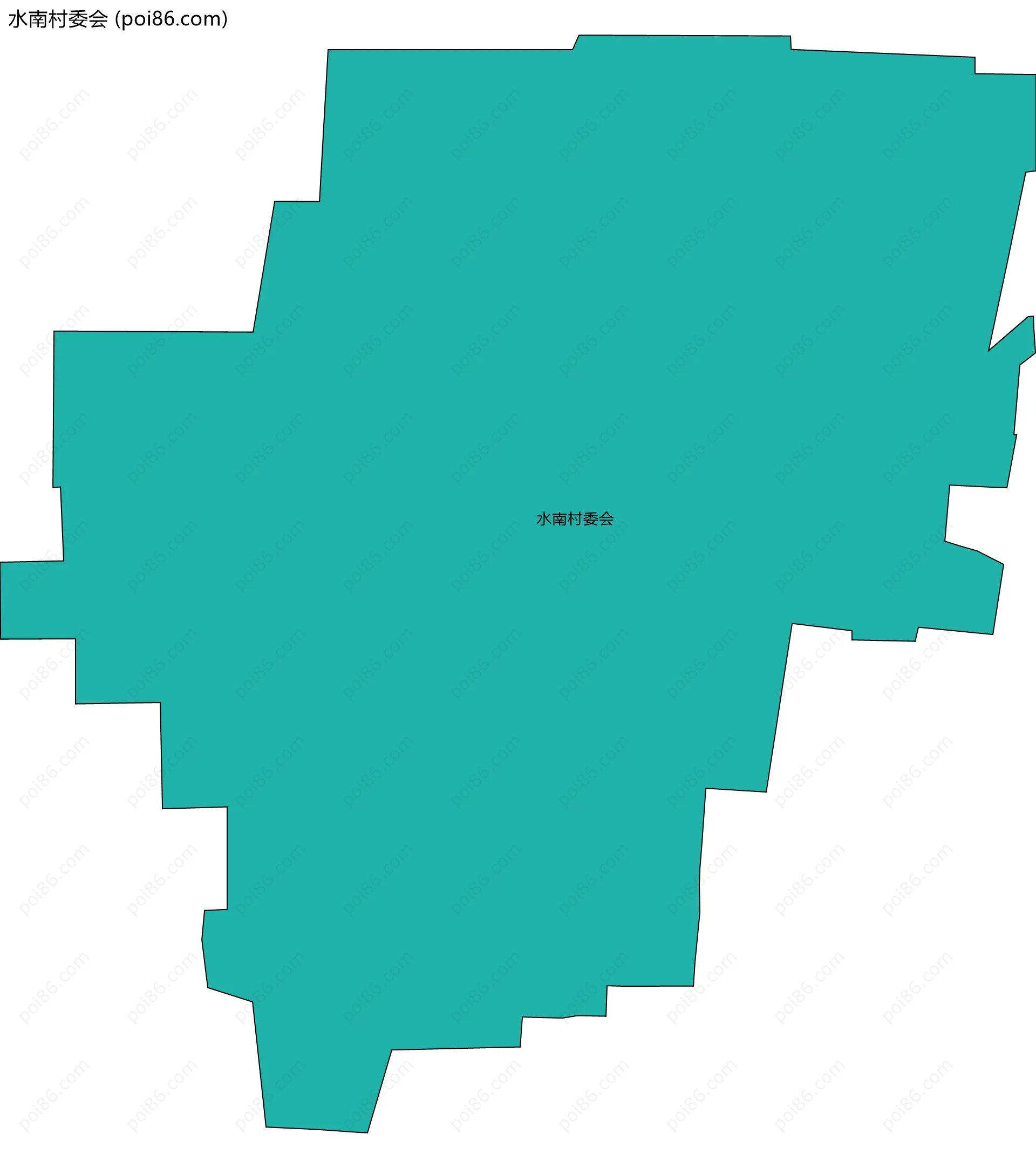 水南村委会边界地图