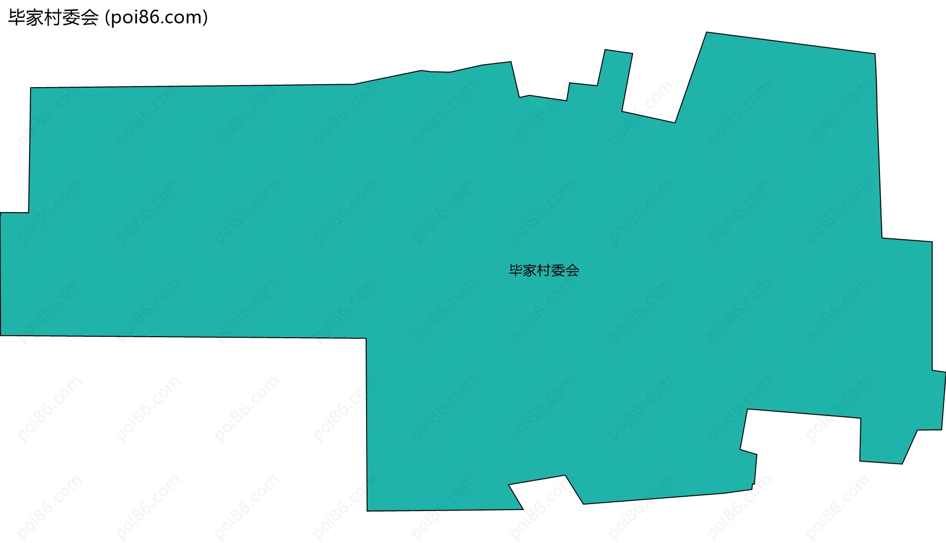 毕家村委会边界地图
